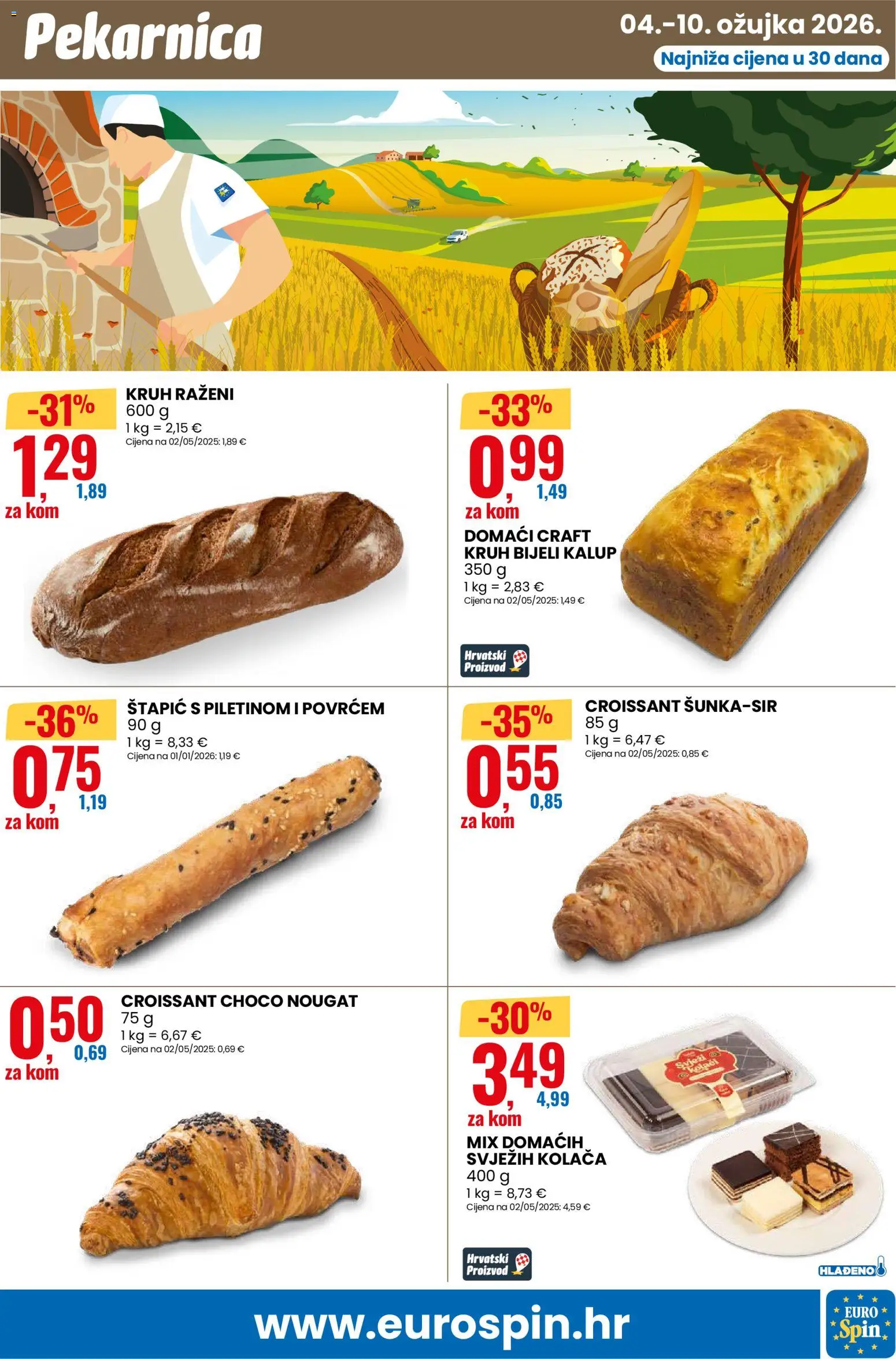 Eurospin katalog | vrijedi od 04.03.2026 | Stranica: 11 | Proizvodi: Kruh