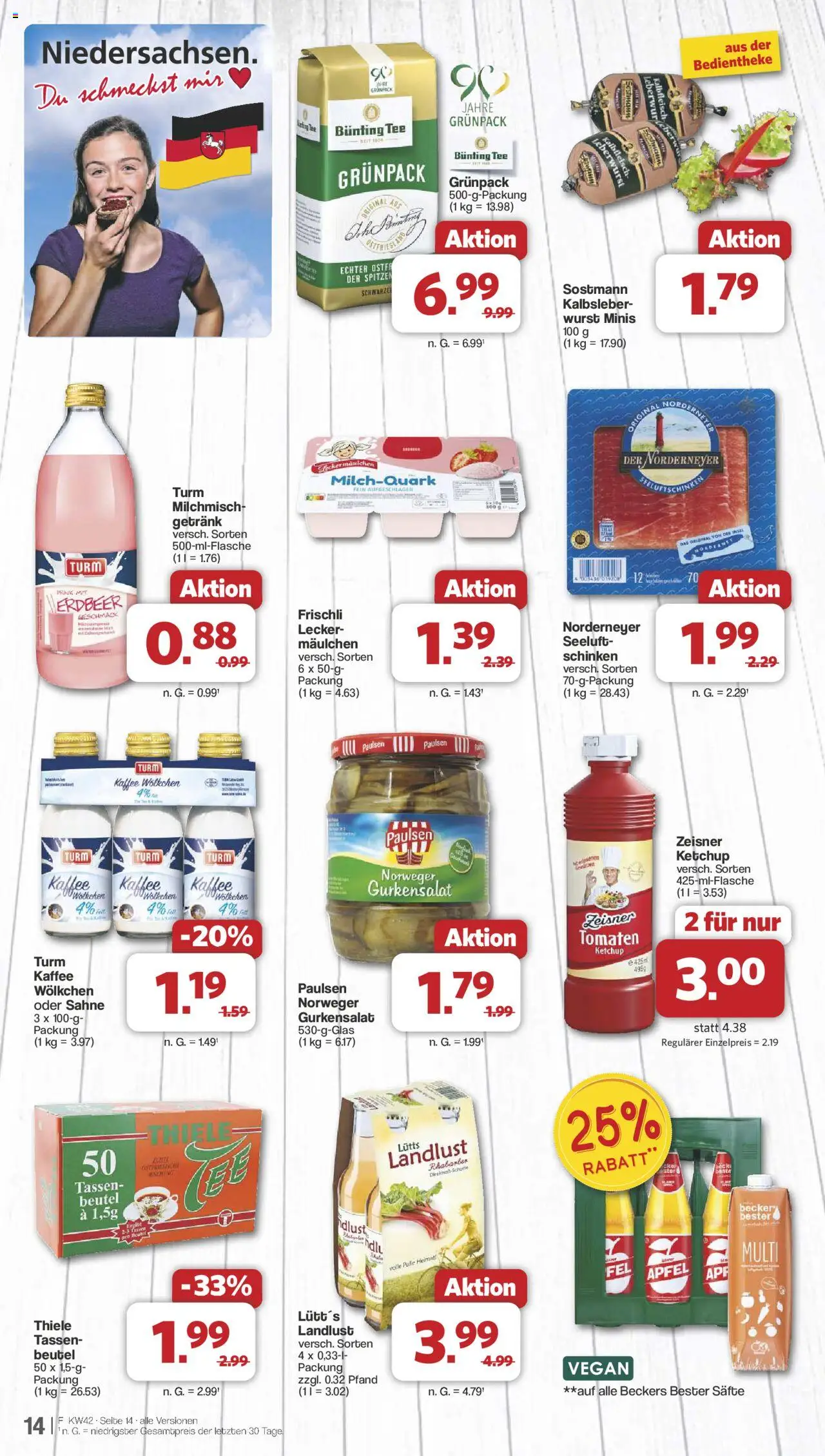 Famila Nordwest Prospekt 	 – gültig ab 13.10.2025 | Seite: 15 | Produkte: Kaffee, Tomaten, Schinken, Ketchup