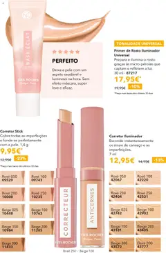 Primer de Rosto Iluminador Universal, Prepara e ilumina o rosto graças às micro-pérolas que captam e refletem a luz. 30 ml - 87217 │ válido de 31.07.2025 | Página: 40