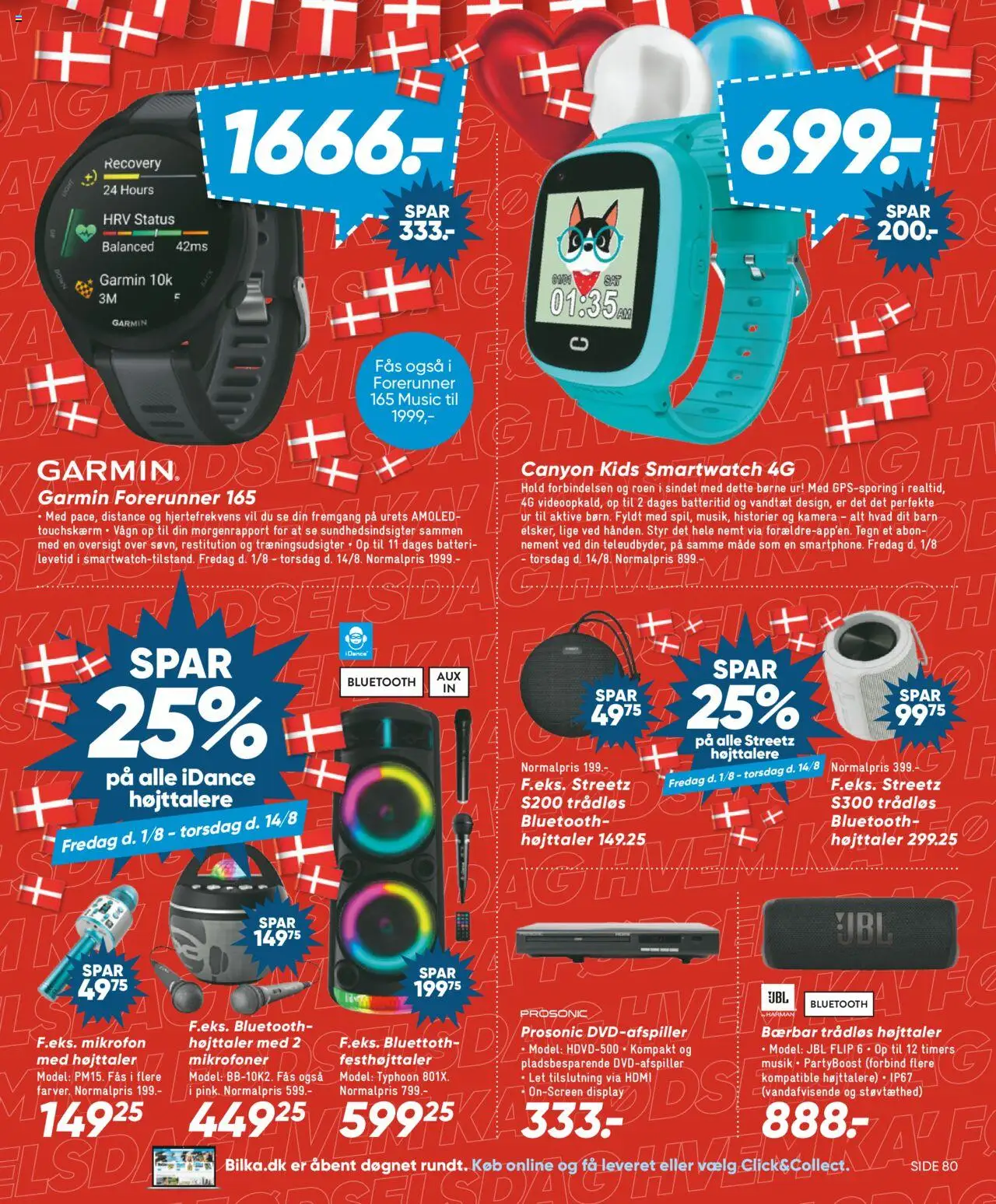 Bilka Tilbudsavis gyldig fra 01.08.2025 | Side: 33 | Produkter: Ur, Søm, Mikrofon, Smartwatch