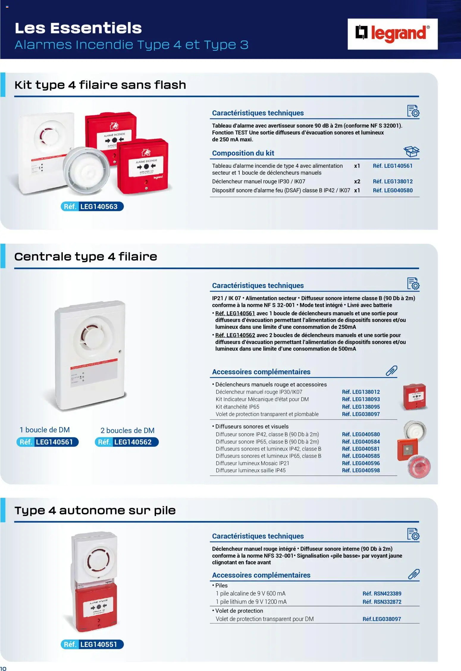 {H1} | Page: 10 | Produits: Diffuseur, Batterie, Piles, Livre