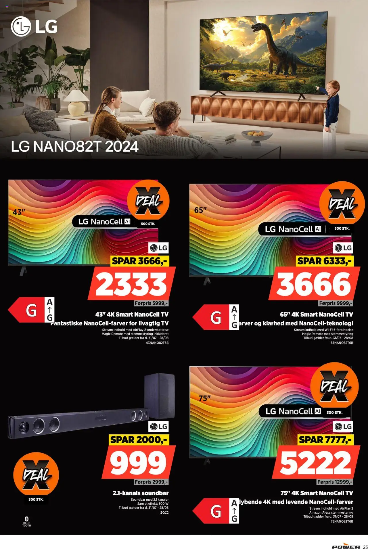Power Tilbudsavis gyldig fra 22.08.2025 | Side: 23 | Produkter: Soundbar, TV