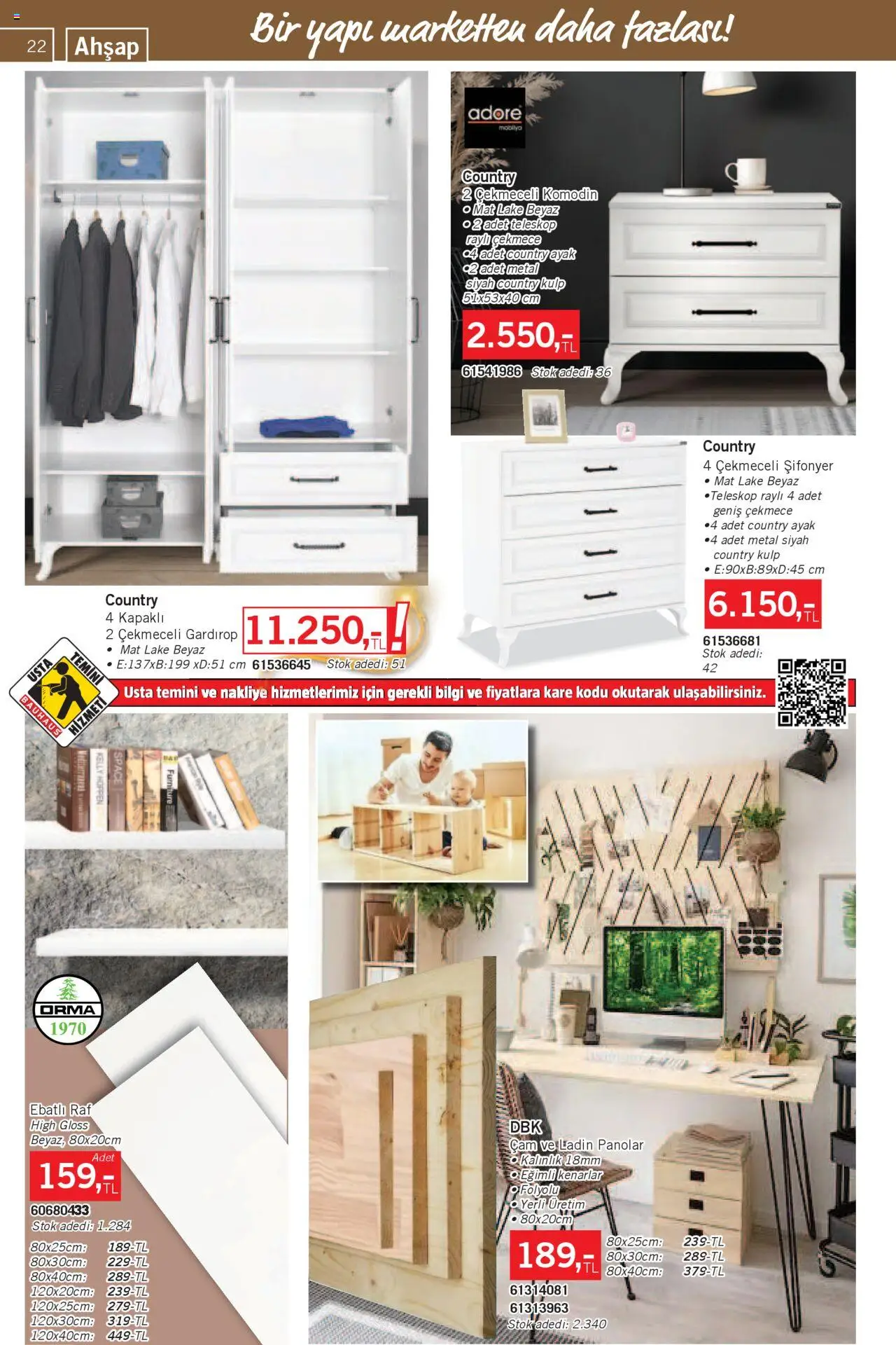 Bauhaus Katalog - 02.08.2025 tarihinden itibaren geçerlidir | Sayfa: 22 | Ürünler: Raf, Gardırop, Komodin, Şifonyer
