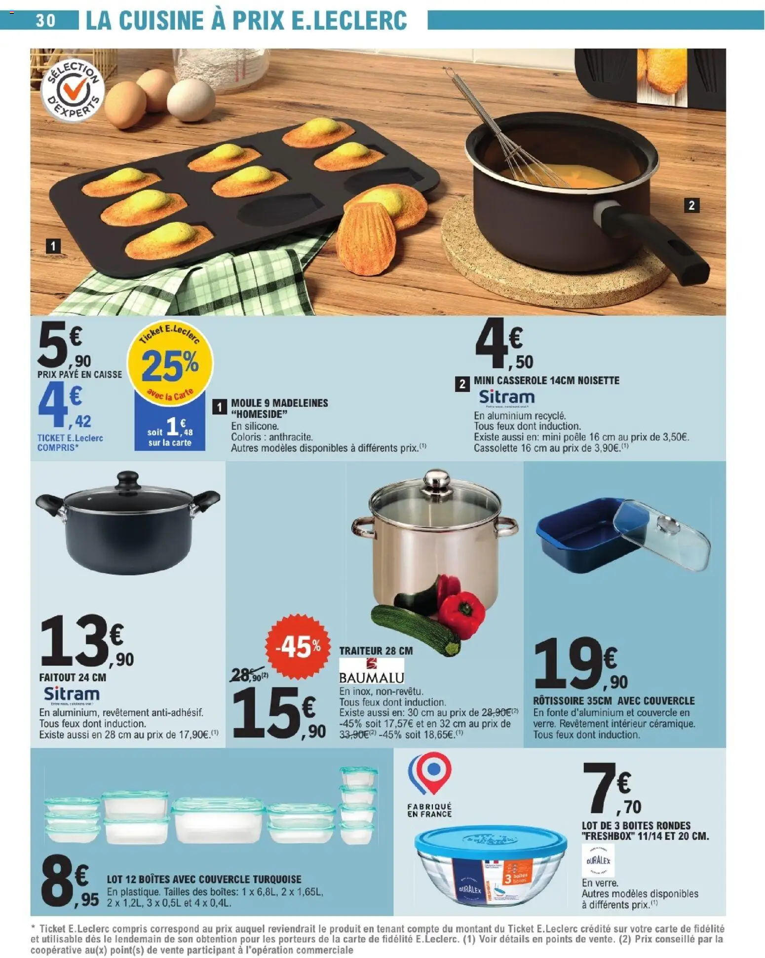 {H1} | Page: 30 | Produits: Noisette, Poêle, Casserole