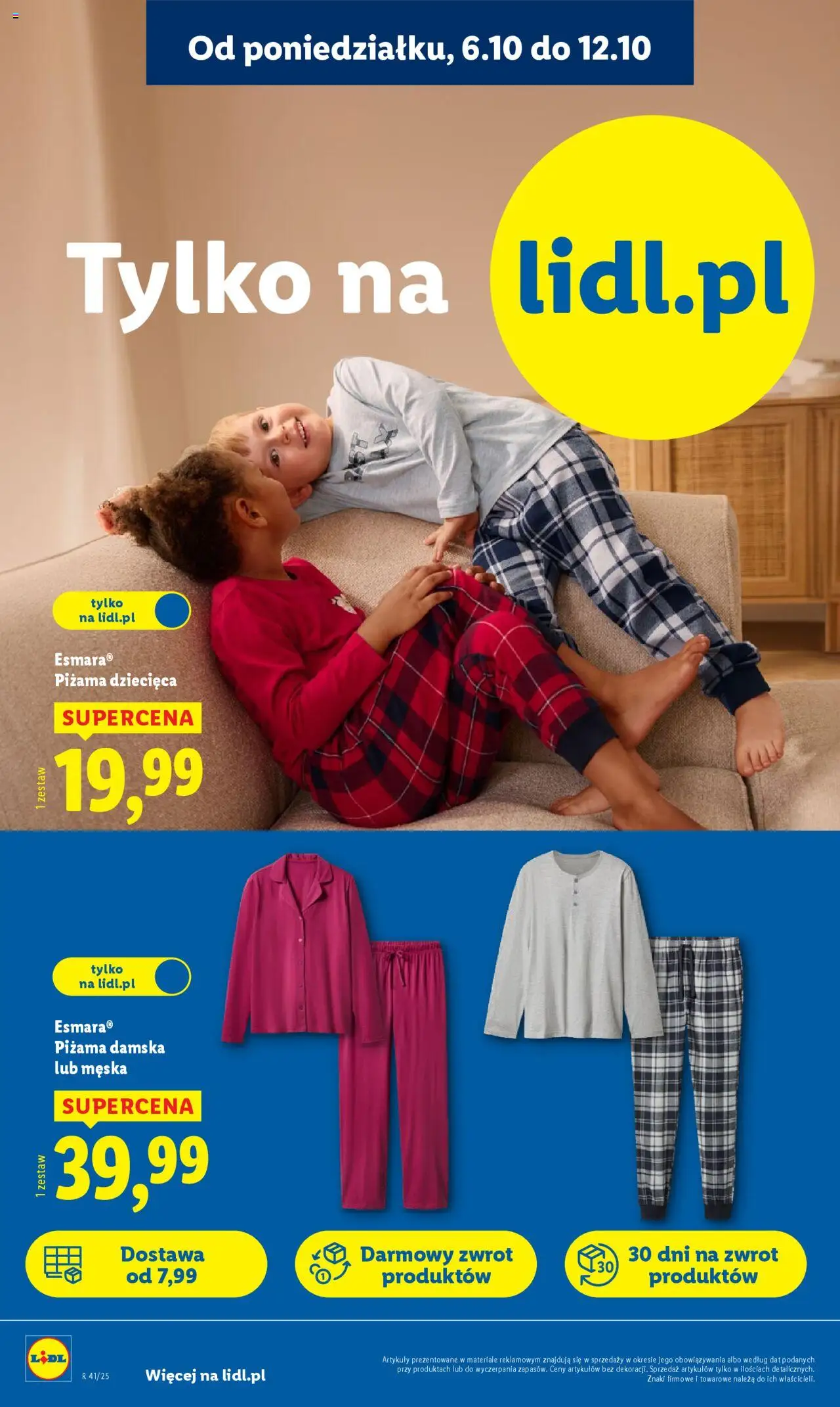 Lidl Katalog od 06.10.2025 | Strona: 32 | Produkty: Piżama