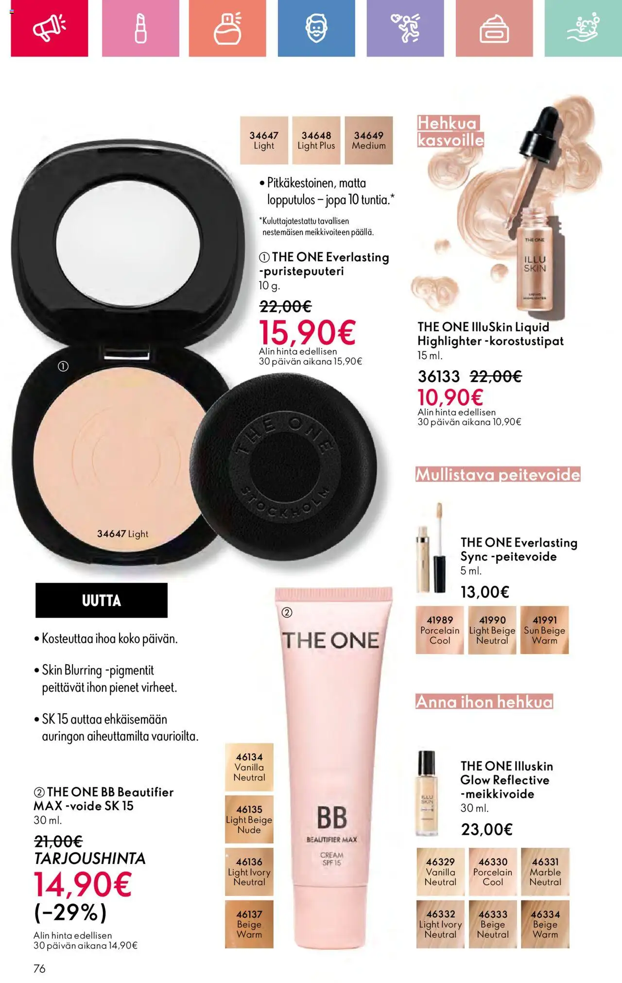  | Sivu: 76 | Tuotteet: Peitevoide, BB cream