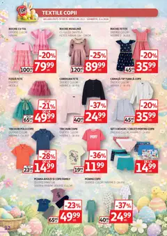 Ofertele Auchan valabile de la 25.03.2026 | Pagină: 32 | Produse: Cardigan, Rochie, Chiloți, Boxeri