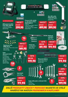 Náhled letáku Aku LED světlo PLKLA 20-Li A1, světelný tok: 2 000 Im, cena za 1 kus od 05.11.2025 | Strana: 11 | Produkty: Parkside, USB, LED pracovní světlo, LED světlo