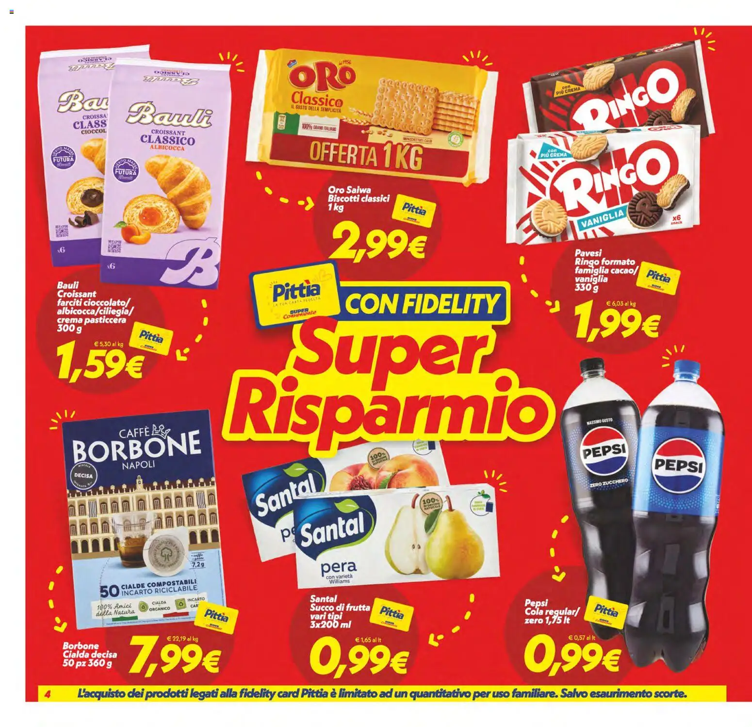 Volantino SuperConveniente del 06.03.2026 | Pagina: 4 | Prodotti: Crema, Caffè, Zucchero, Croissant