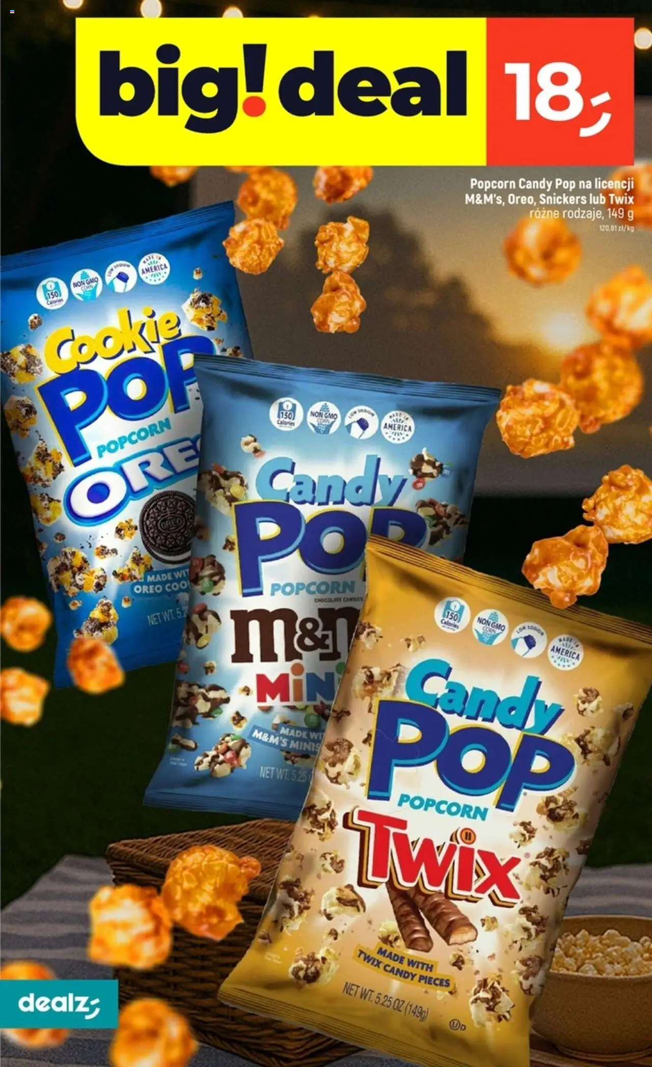 Dealz Gazetka od 14.08.2025 | Strona: 6 | Produkty: M&M's, Popcorn
