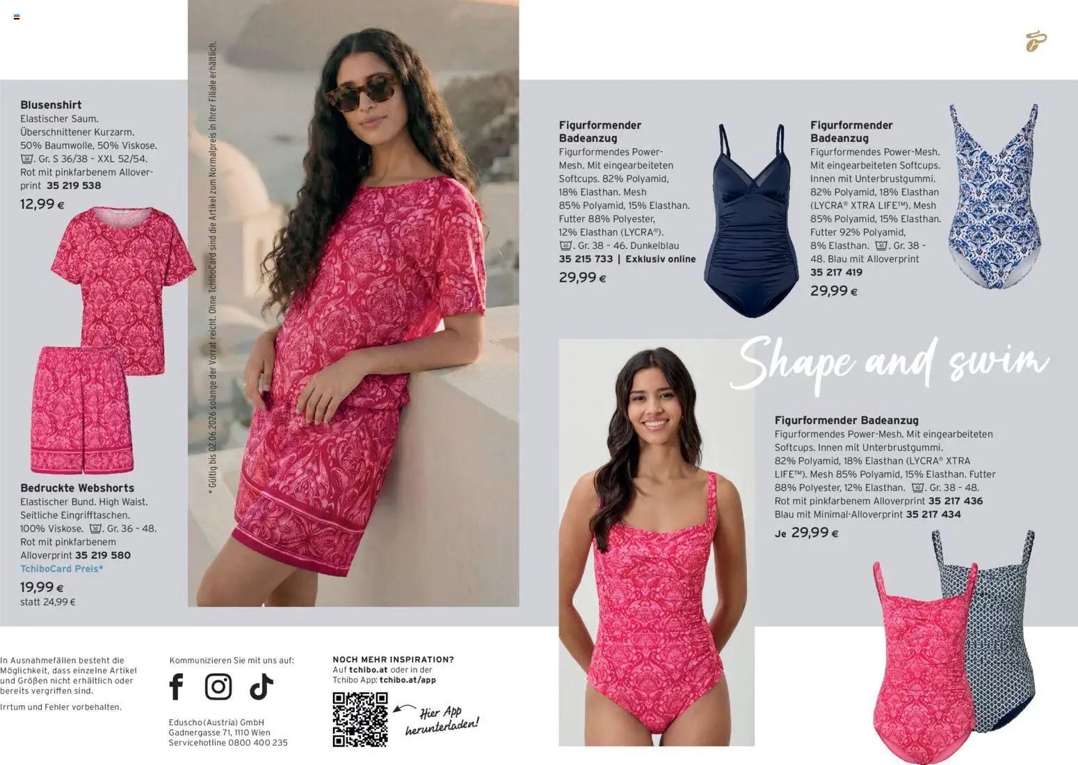 Tchibo Eduscho - Tchibo Magazin gültig ab 04.05.2026 | Seite: 16 | Produkte: Badeanzug