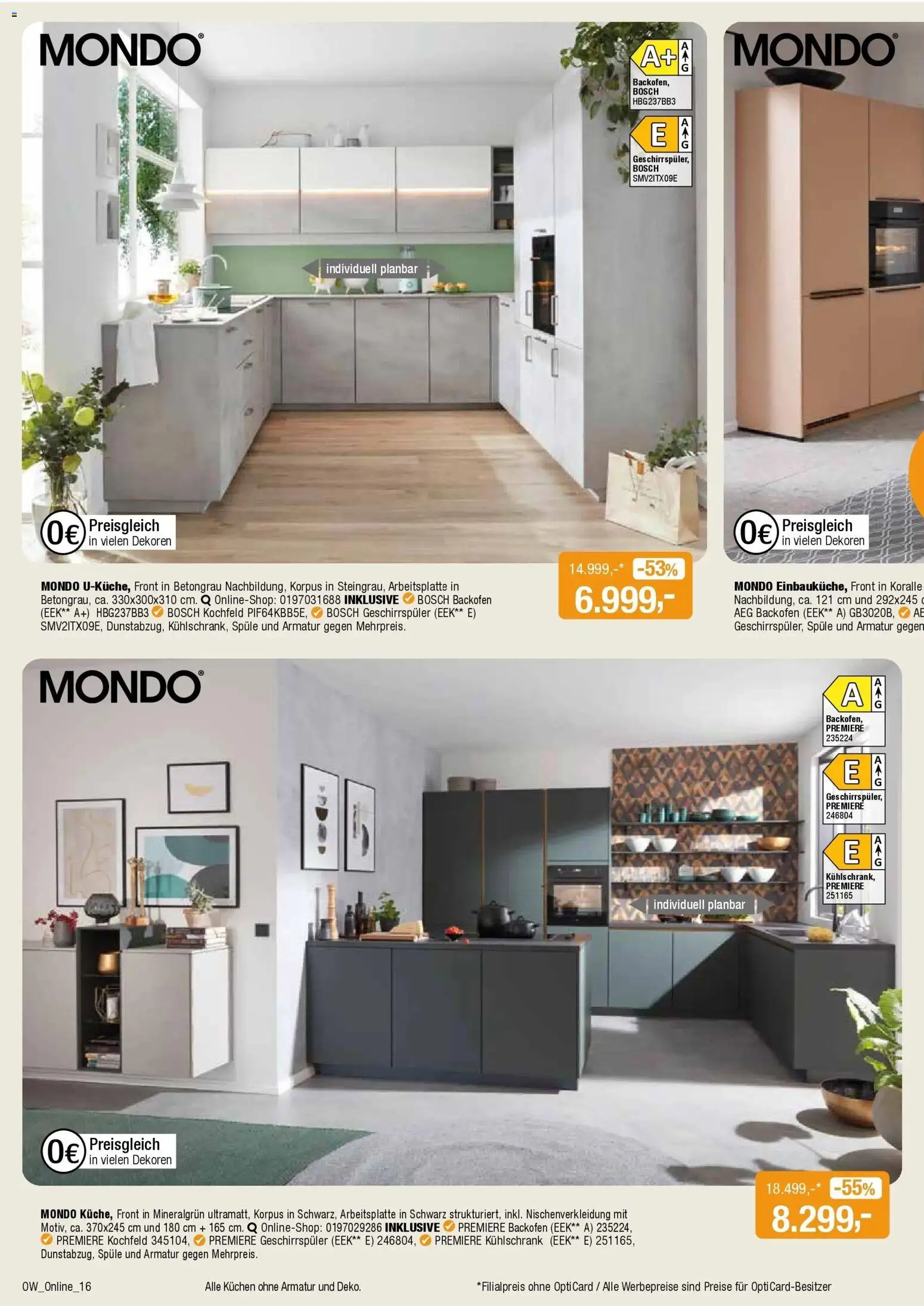 Angebote - Dein trendiges Möbelhaus – gültig ab 21.03.2026 | Seite: 16 | Produkte: AEG, Kühlschrank, Armatur, Backofen