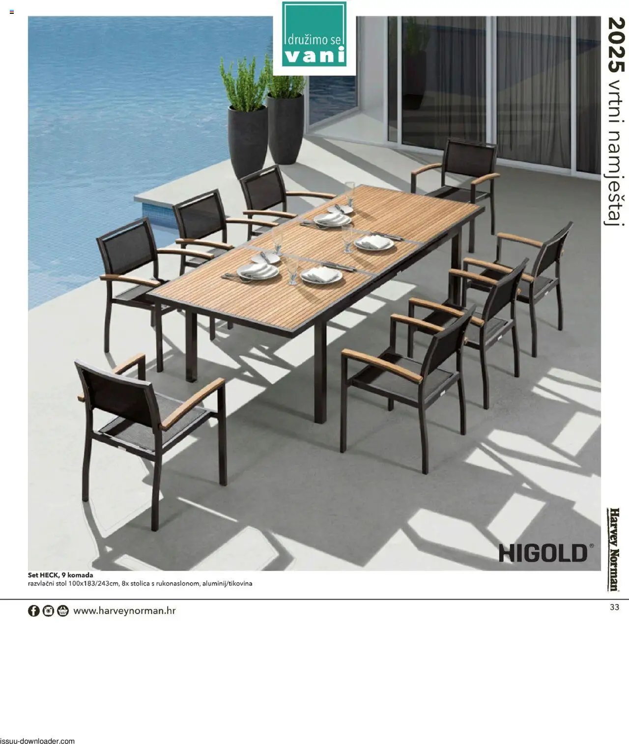 Harvey Norman katalog | vrijedi od 19.03.2025 | Stranica: 33 | Proizvodi: Stol, Stolica, Vrtni namještaj
