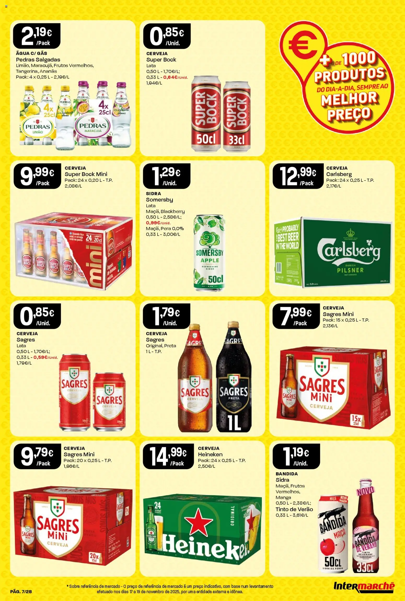Intermarché Folheto Contact │ válido de 26.12.2025 | Página: 7 | Produtos: Agua, Super bock, Base, Cerveja