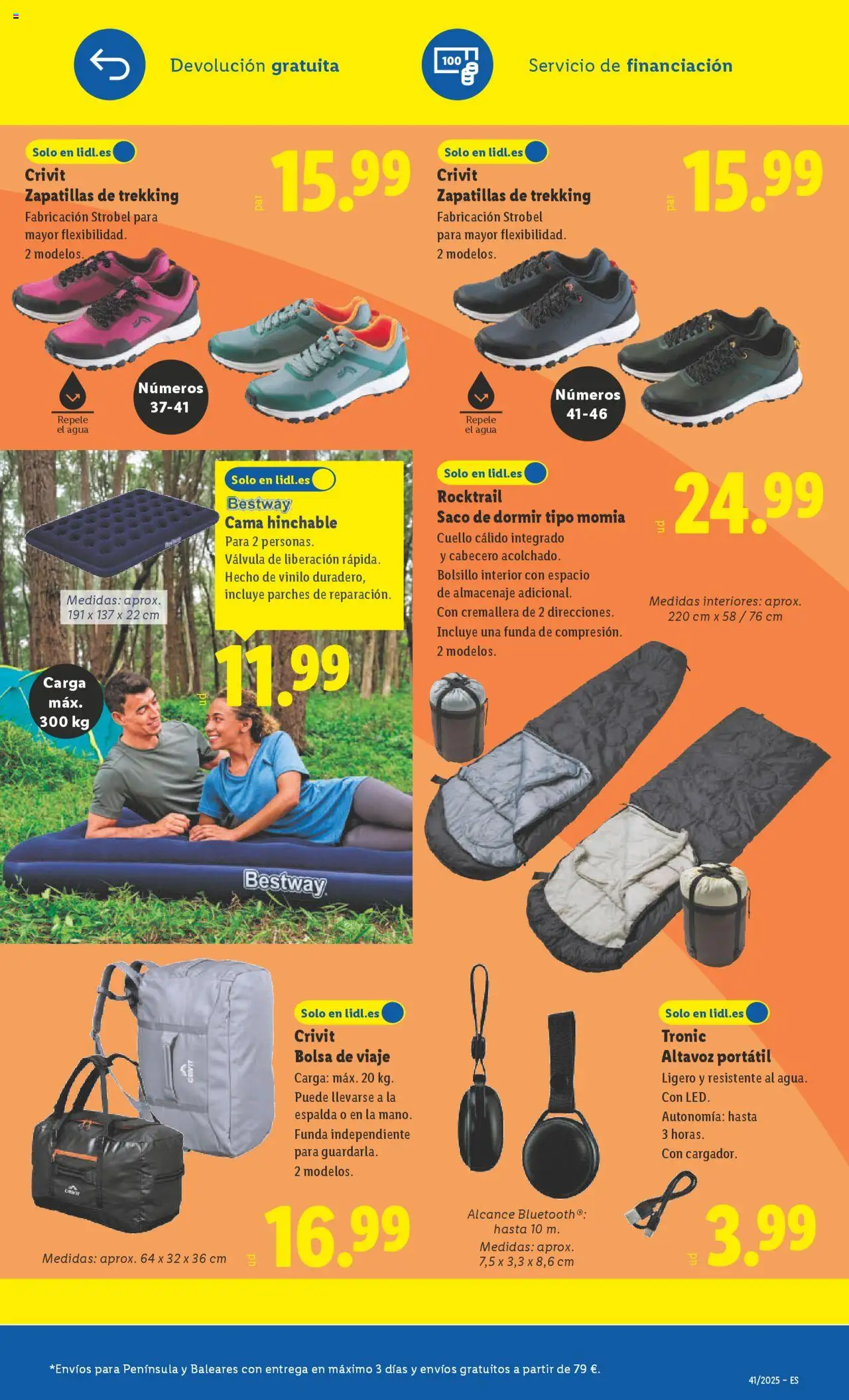 Lidl - Canarias │ válido desde el 06.10.2025 | Página: 21 | Productos: Zapatillas, Bolsa de viaje, Funda, Bolsa