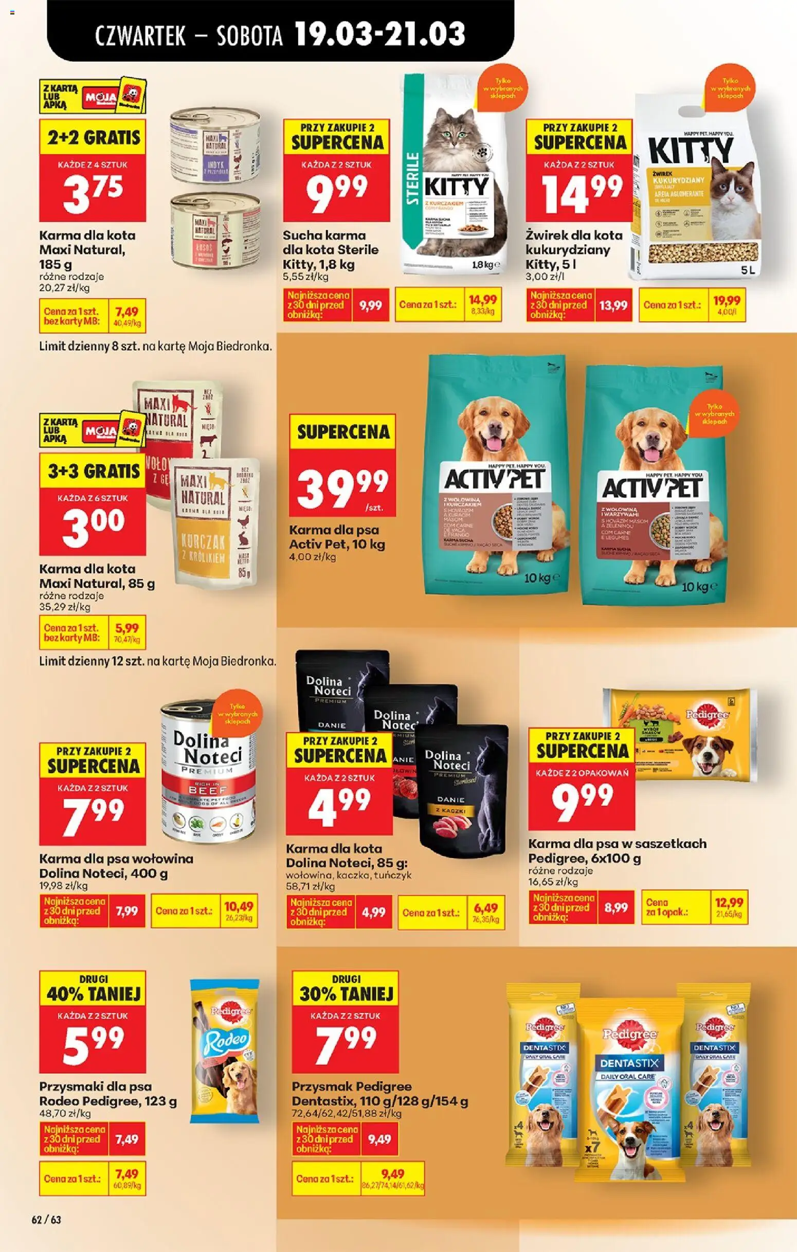 Biedronka Polsko leták - Codziennie niskie ceny od 19.03.2026 | Strana: 76 | Produkty: Rádio, Pedigree, Karty