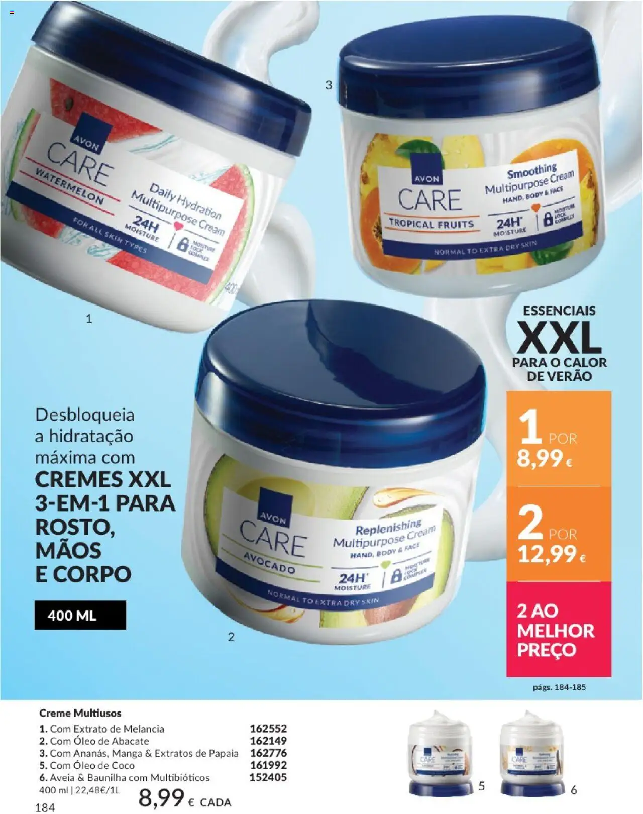 Catálogo Avon Campanha 8 │ válido de 01.08.2025 | Página: 184 | Produtos: Aveia, Óleo, Melancia, Creme