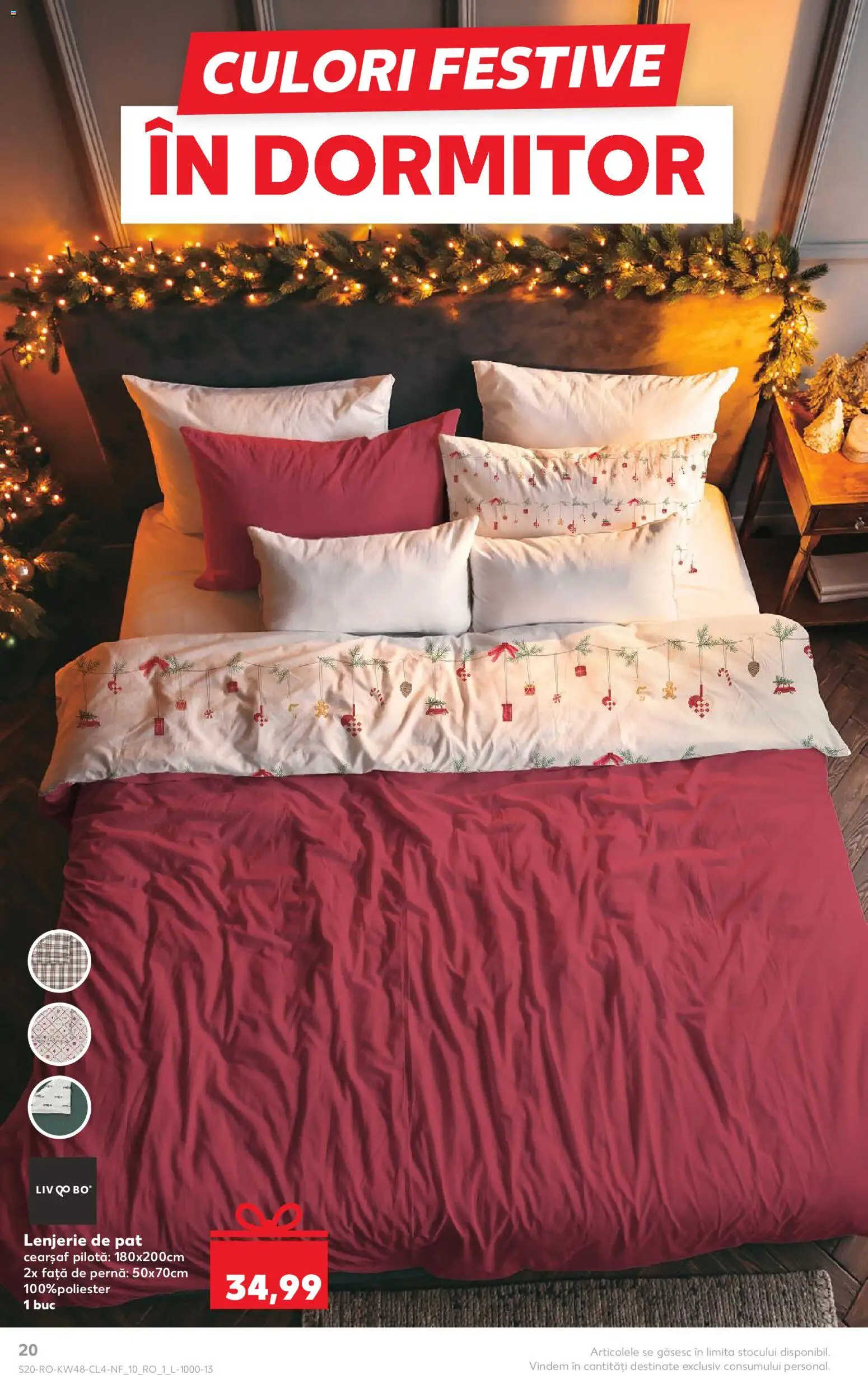 Noul catalog Kaufland – valabil de la 26.11.2025 | Pagină: 20 | Produse: Pat, Lenjerie de pat, Pernă, Față de pernă