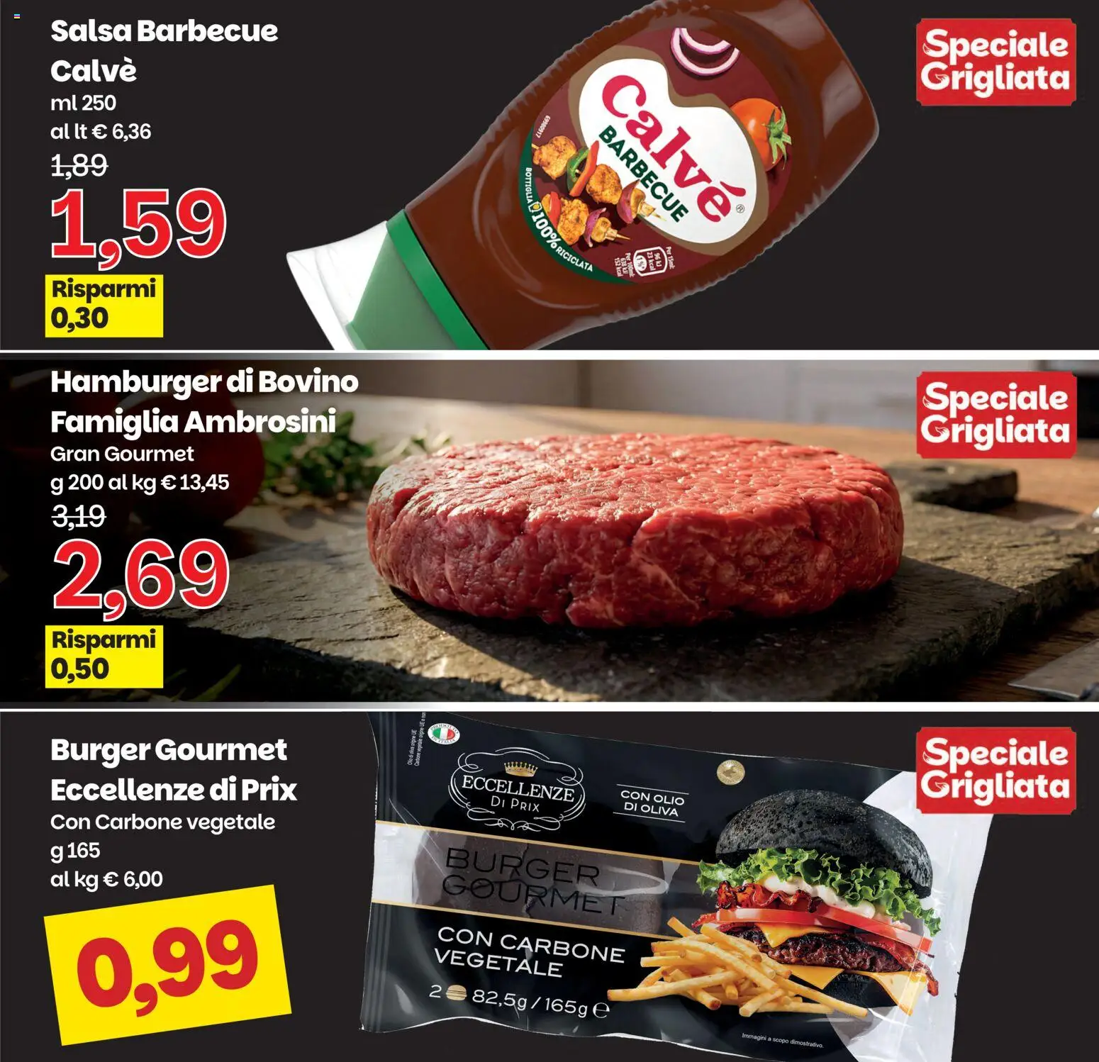 Volantino Prix del 21.04.2026 | Pagina: 15 | Prodotti: Bovino, Salsa, Hamburger, Bottiglia