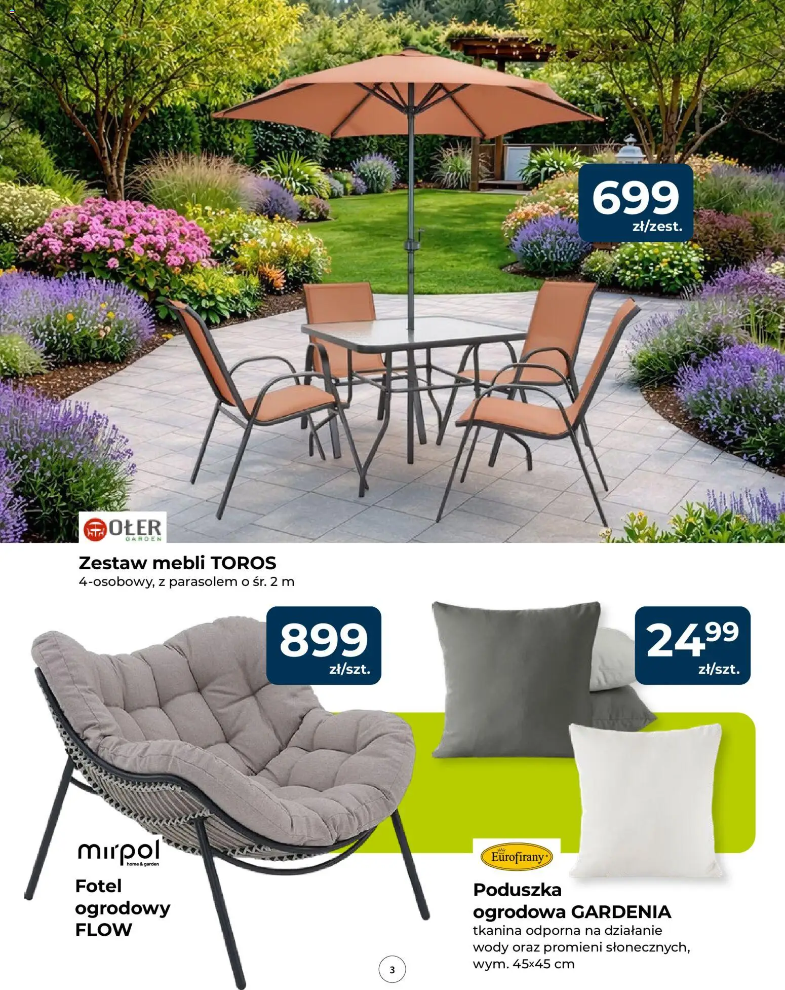 Mrówka gazetka od 23.04.2026 | Strona: 3 | Produkty: Poduszka, Fotel
