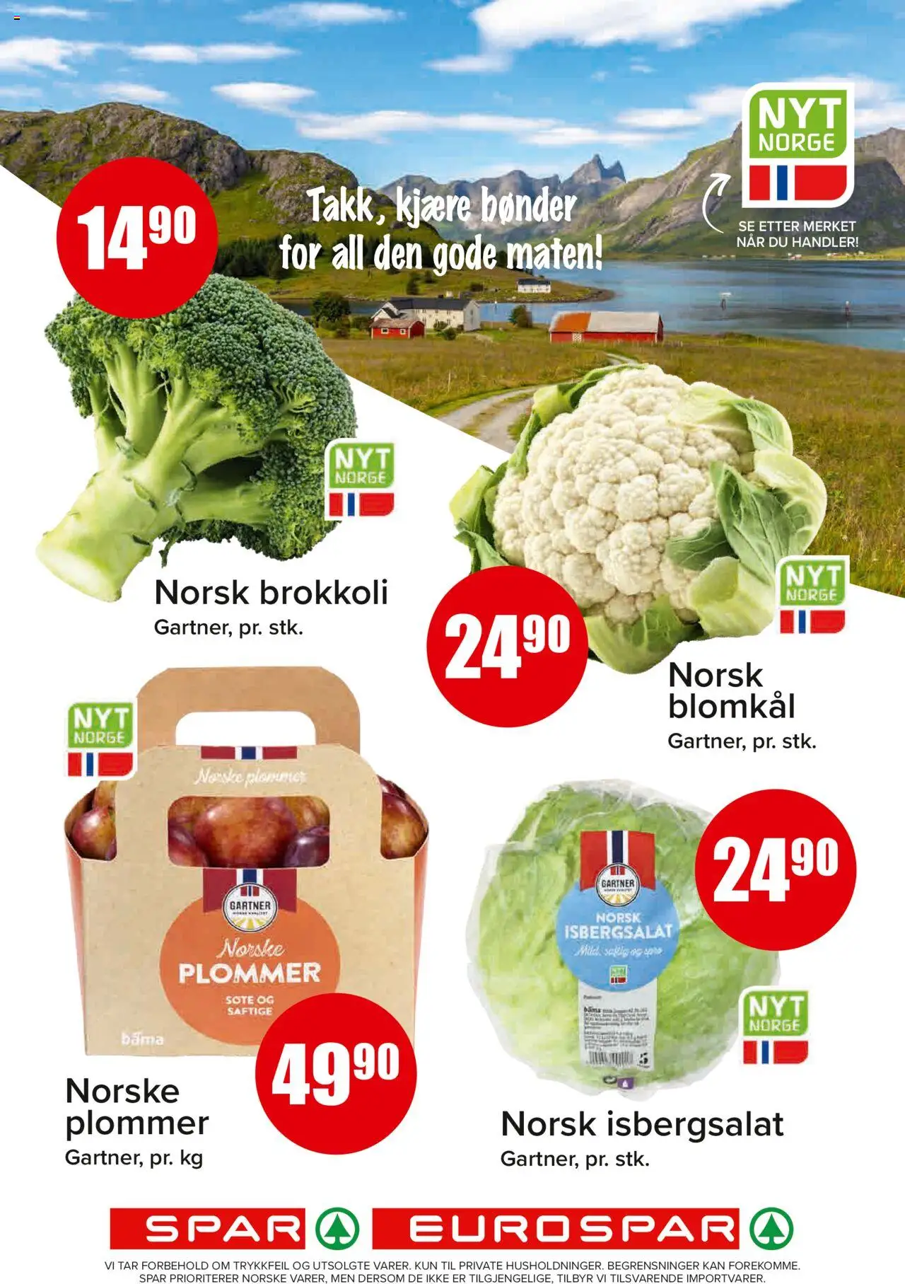  | Side: 3 | Produkter: Plommer, Brokkoli, Blomkål, Isbergsalat