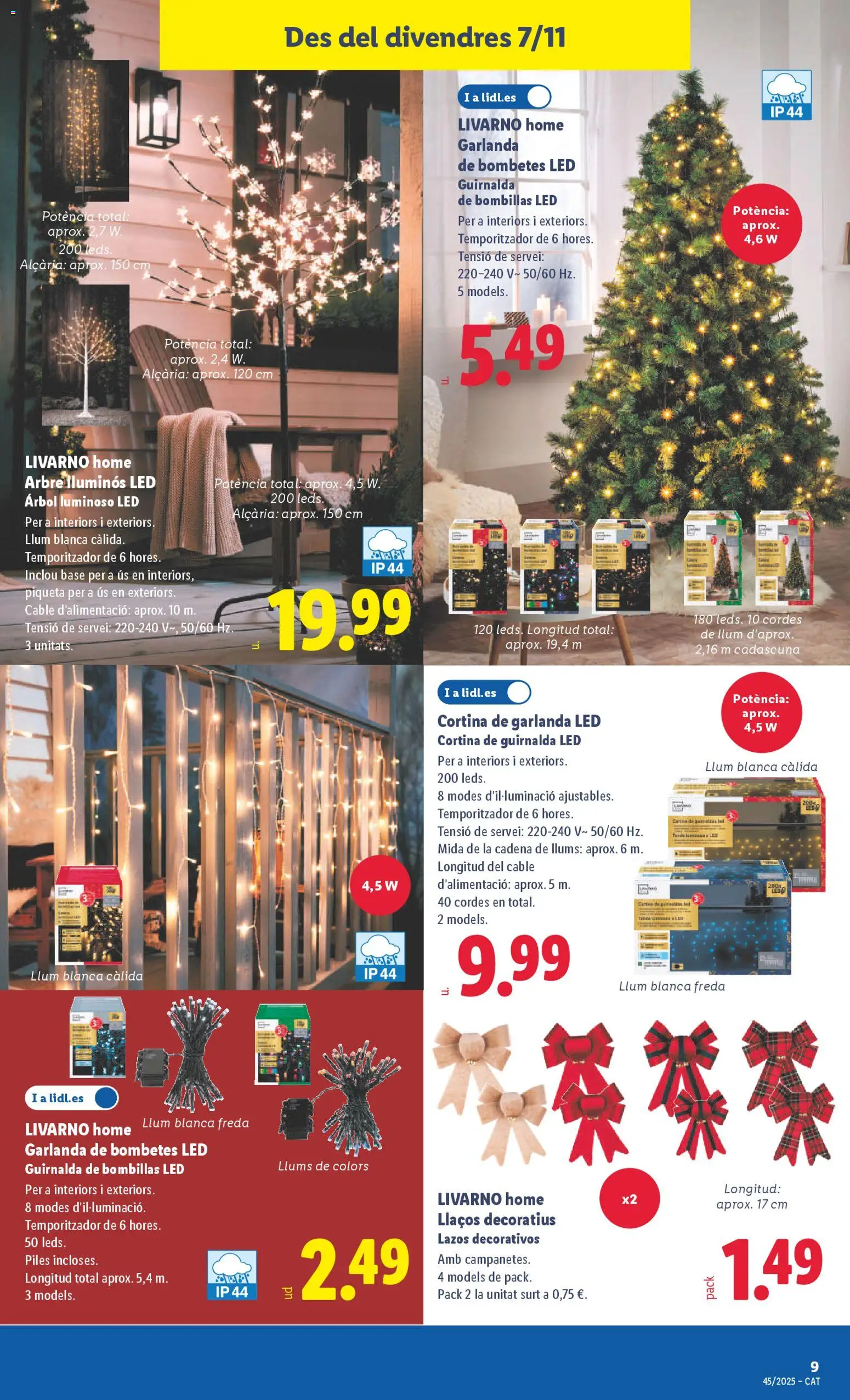 Lidl folleto de bazar │ válido desde el 03.11.2025 | Página: 19 | Productos: Cortina, Cable