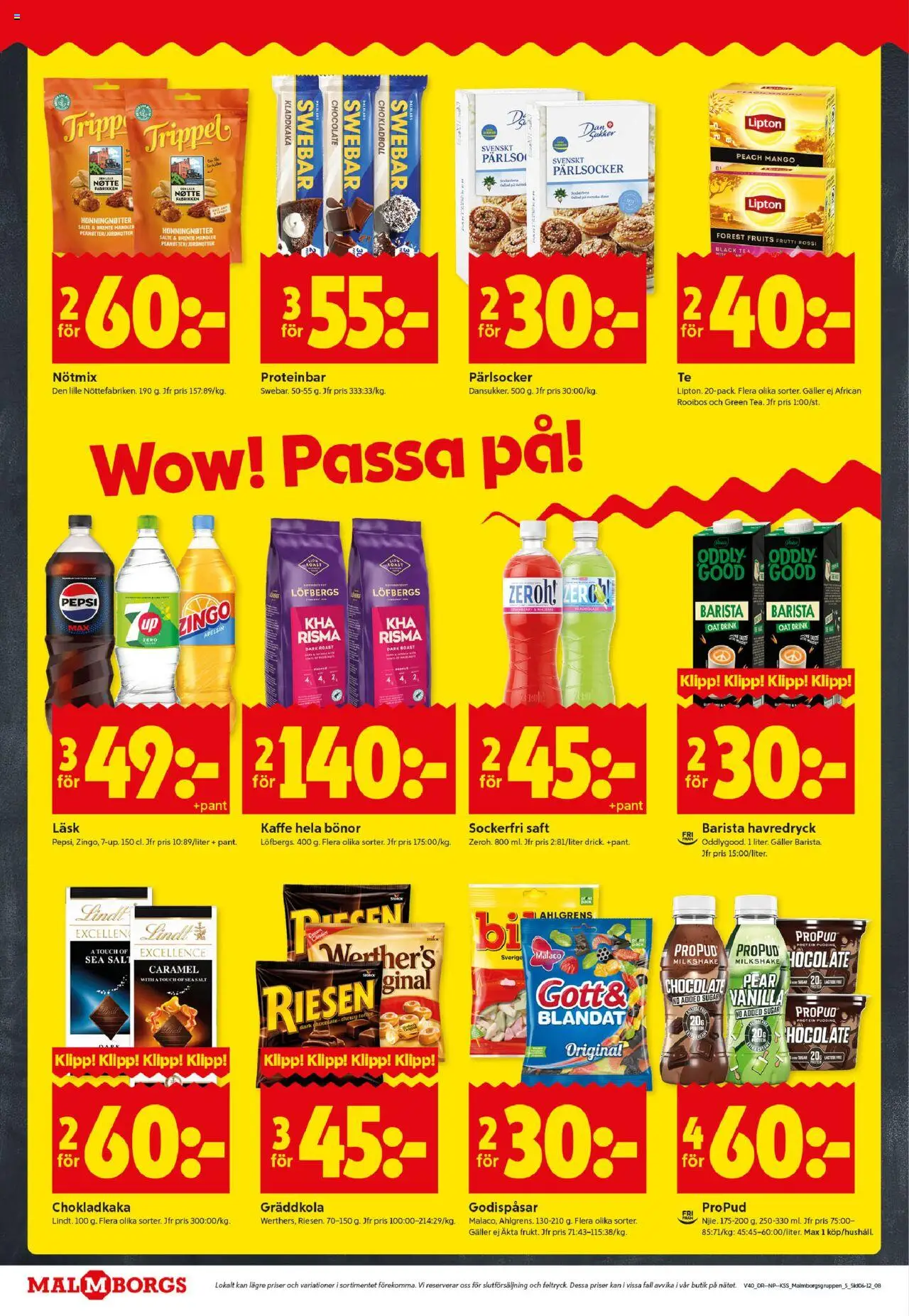 ICA Kvantum reklamblad aktuell från 29.09.2025 | Sida: 8 | Produkter: Salt, Chokladkaka, Kaffe, Mango