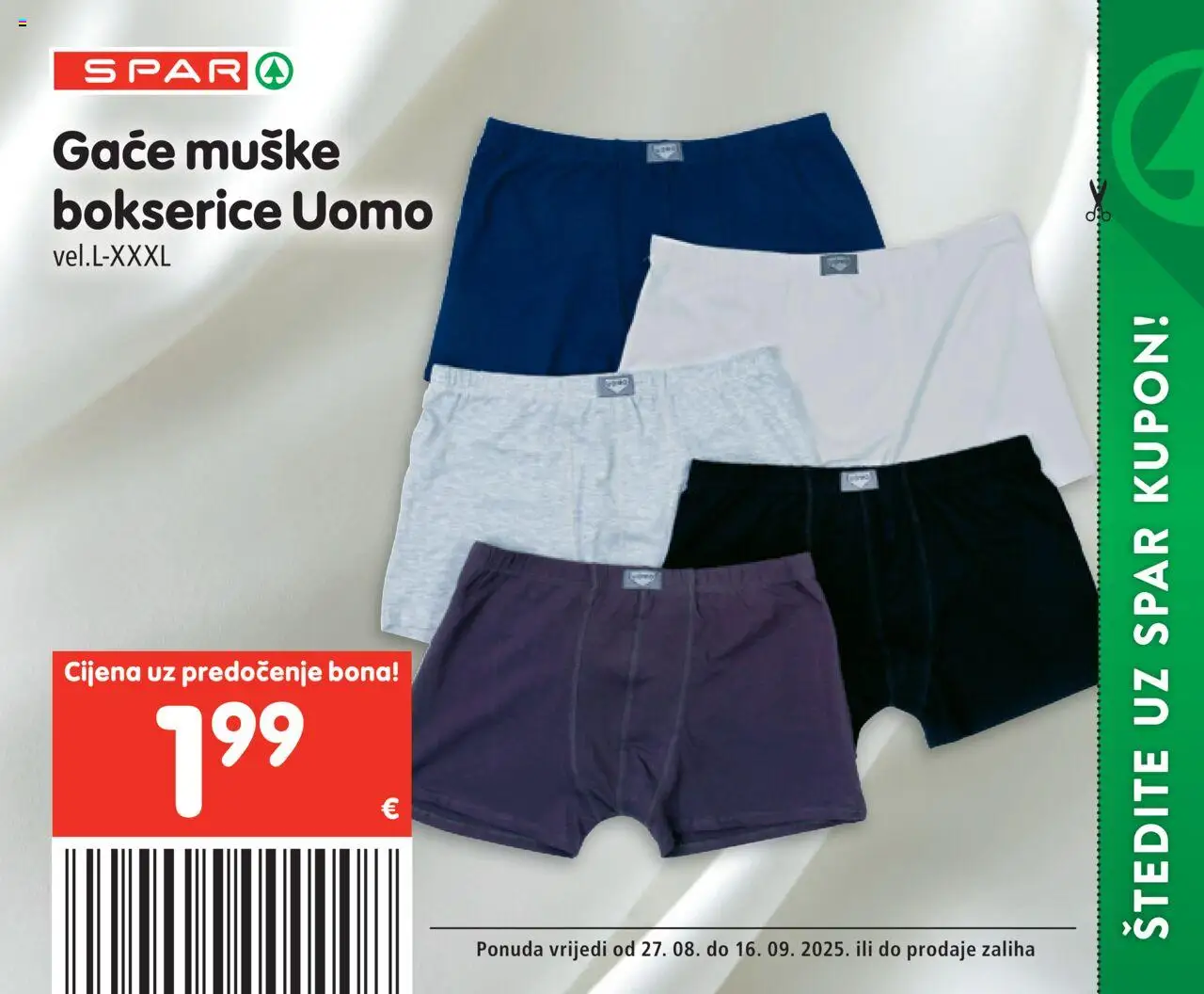 Spar katalog | vrijedi od 27.08.2025 | Stranica: 2 | Proizvodi: Bokserice