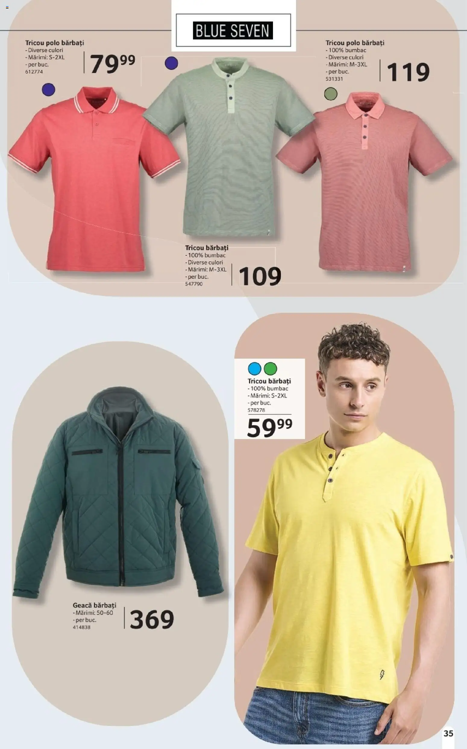 Noul catalog Selgros – valabil de la 20.03.2026 | Pagină: 35 | Produse: Tricou, Geacă