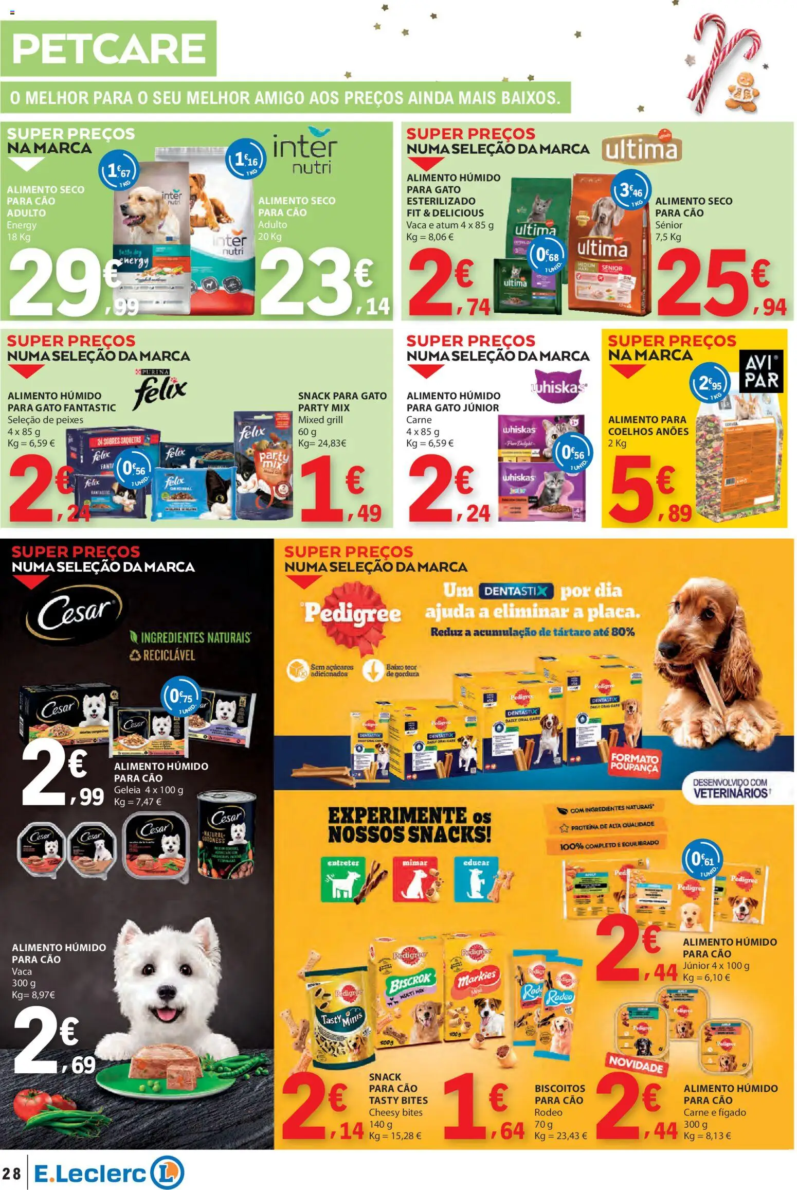 E.Leclerc folheto │ válido de 06.11.2025 | Página: 28 | Produtos: Atum, Geleia, Carne, Biscoitos