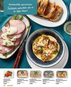 Gevlochten gehaktbrood toasted ui, Gevlochten gehaktbrood toasted ui schaal 500 gram - Voorbeeld van een folder van Plus, geldig van 22.03.2026 | Pagina: 56