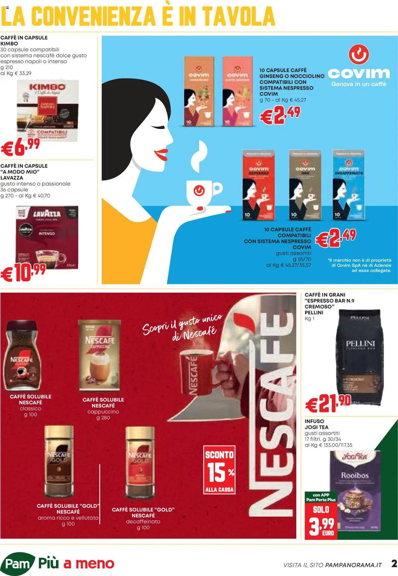 Volantino PAM del 09.10.2025 | Pagina: 2 | Prodotti: Caffè, Caffe in capsule, Caffè in grani, Lavazza