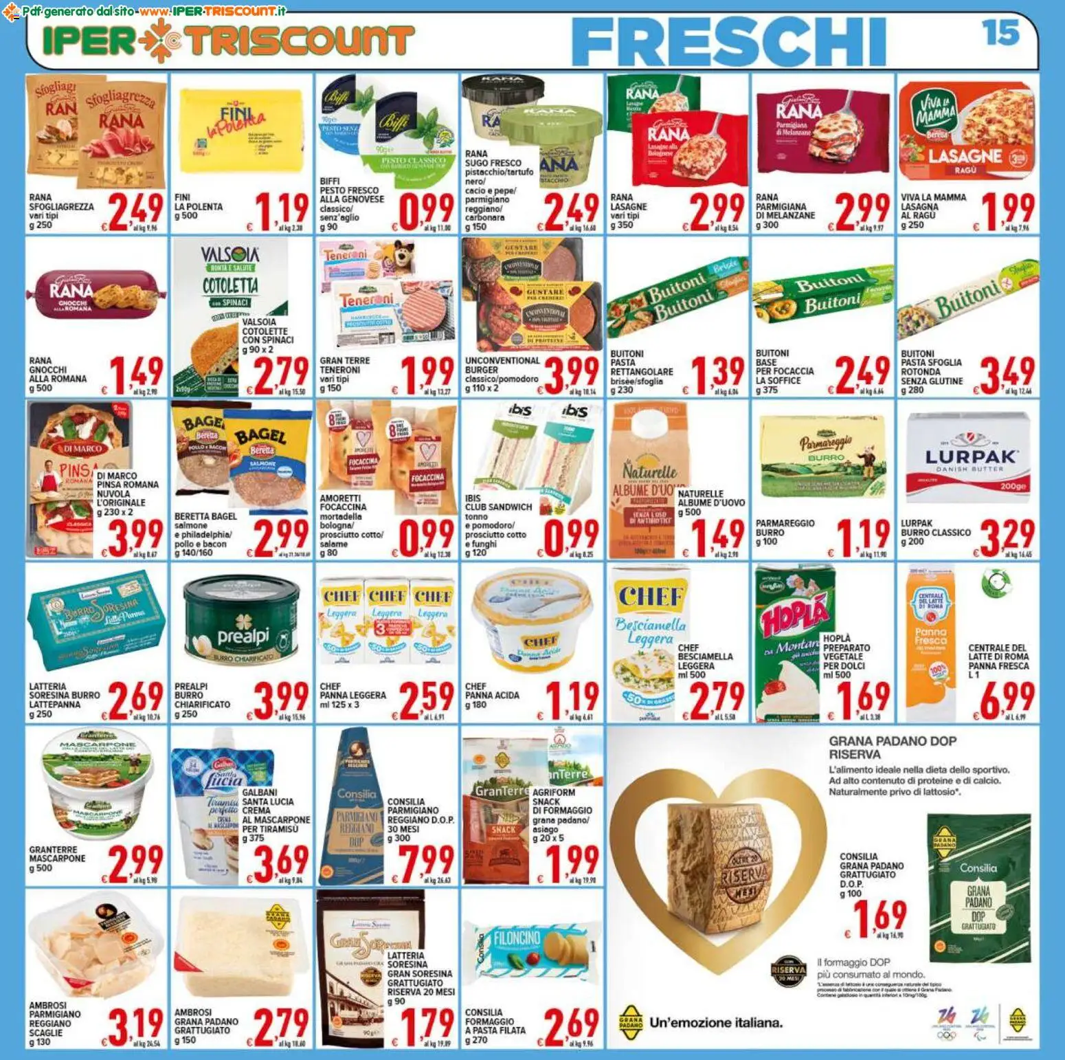 Volantino Ipertriscount del 27.12.2025 | Pagina: 15 | Prodotti: Salame, Formaggio, Ragú, Parmigiano