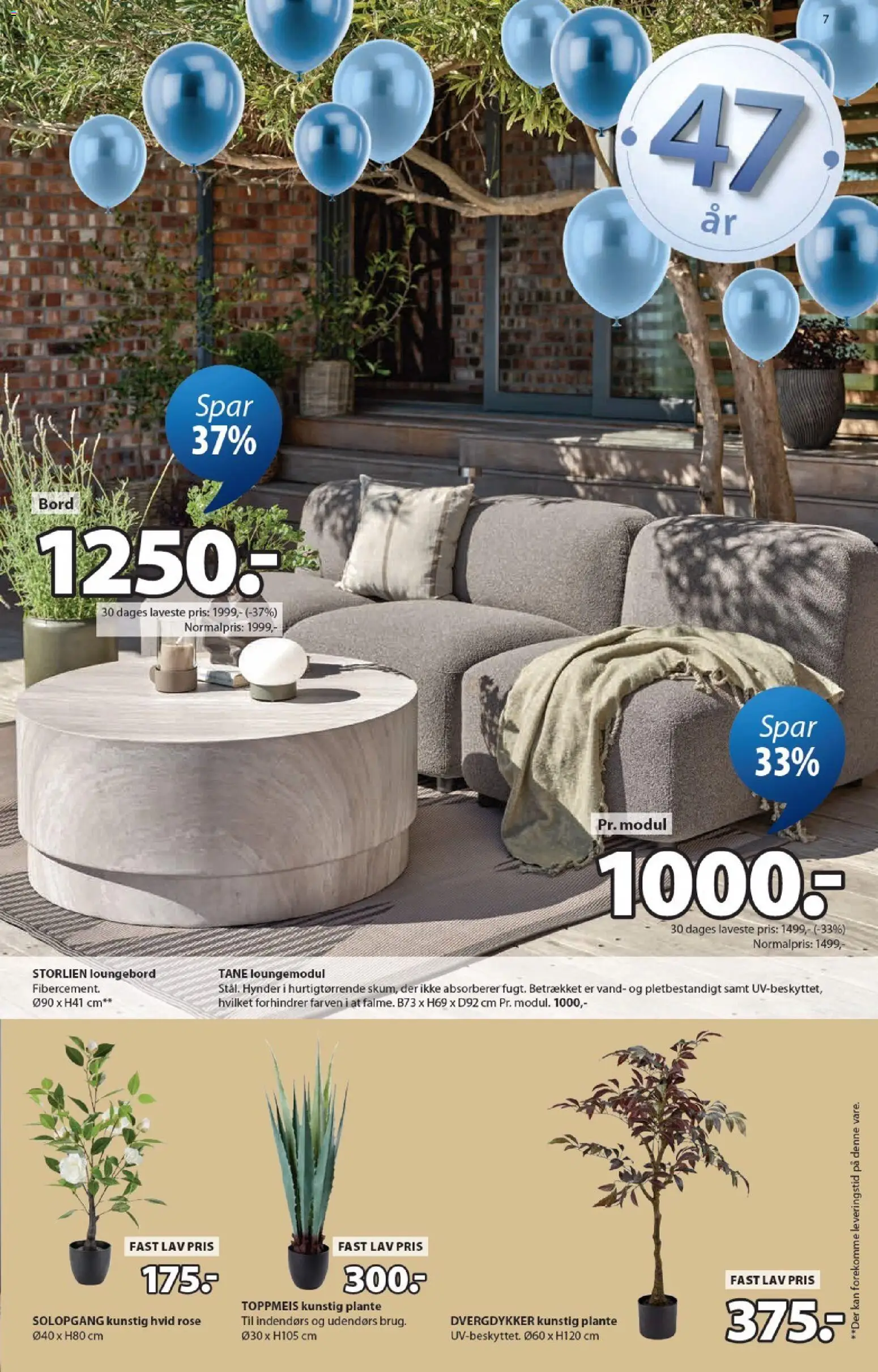 JYSK tilbudsavis – gyldig fra 10.04.2026 | Side: 7 | Produkter: Bord