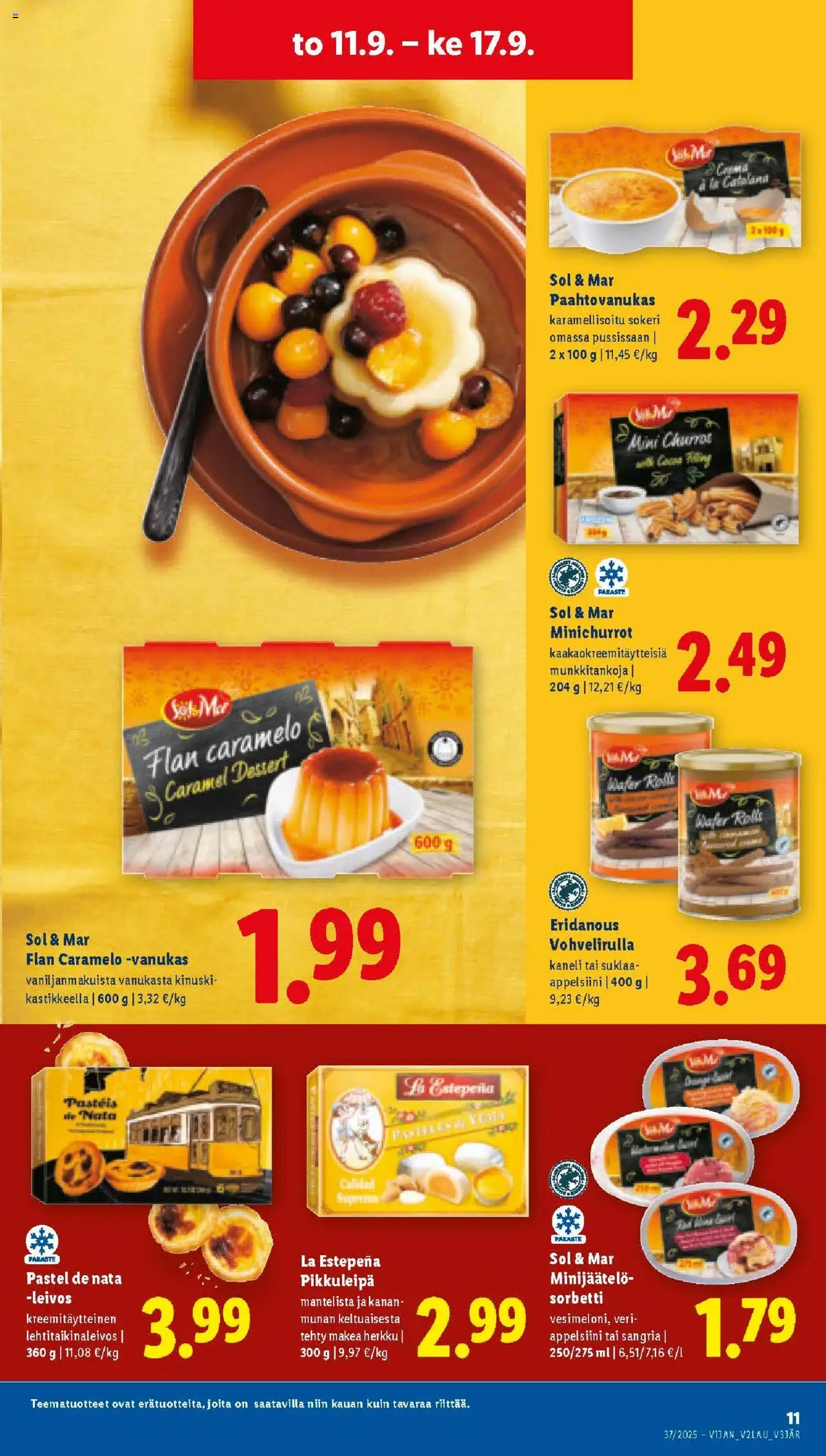 Lidl tarjoukset - Tampere – voimassa 11.09.2025 alkaen | Sivu: 11 | Tuotteet: Kaneli, Suklaa