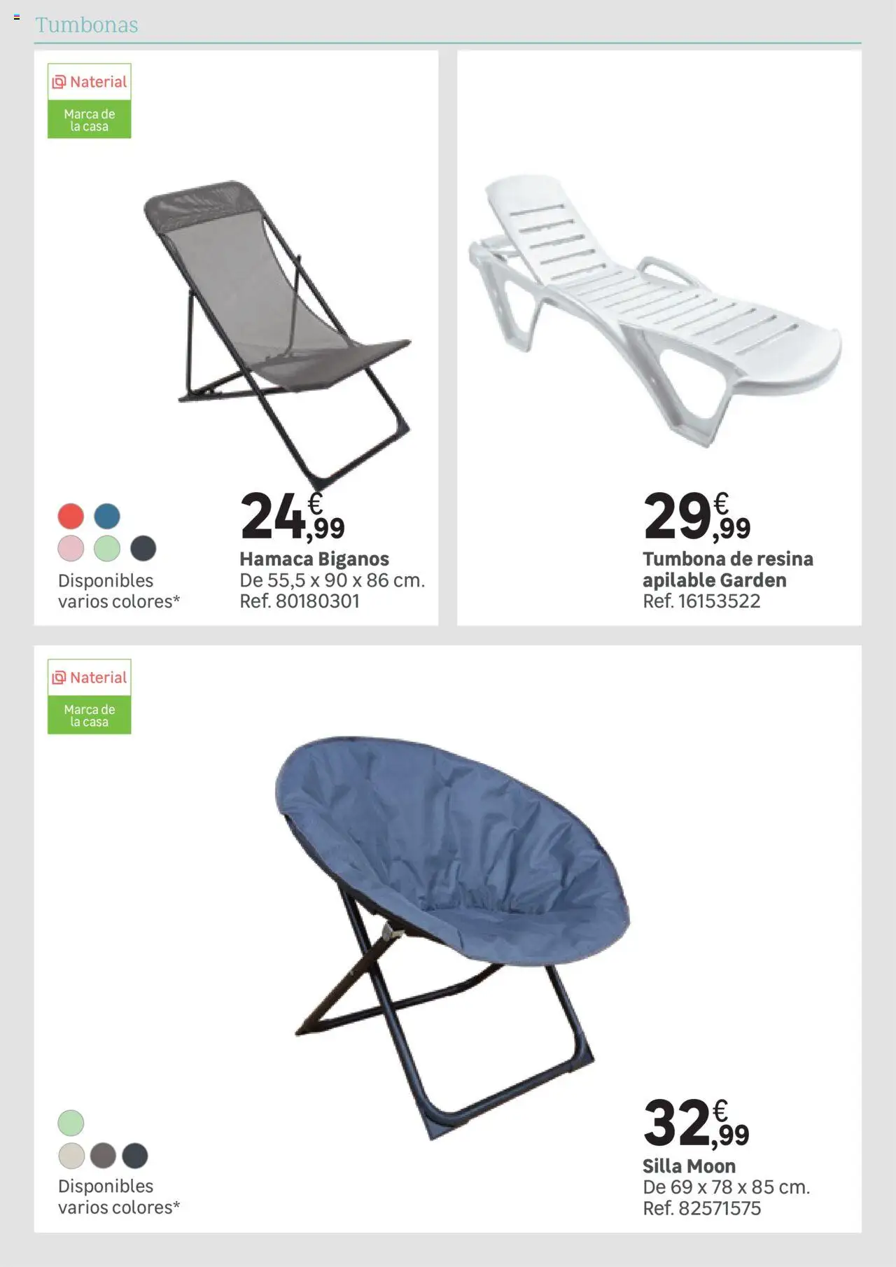 Leroy Merlin catálogo │ válido desde el 25.03.2025 | Página: 180 | Productos: Tumbona, Silla