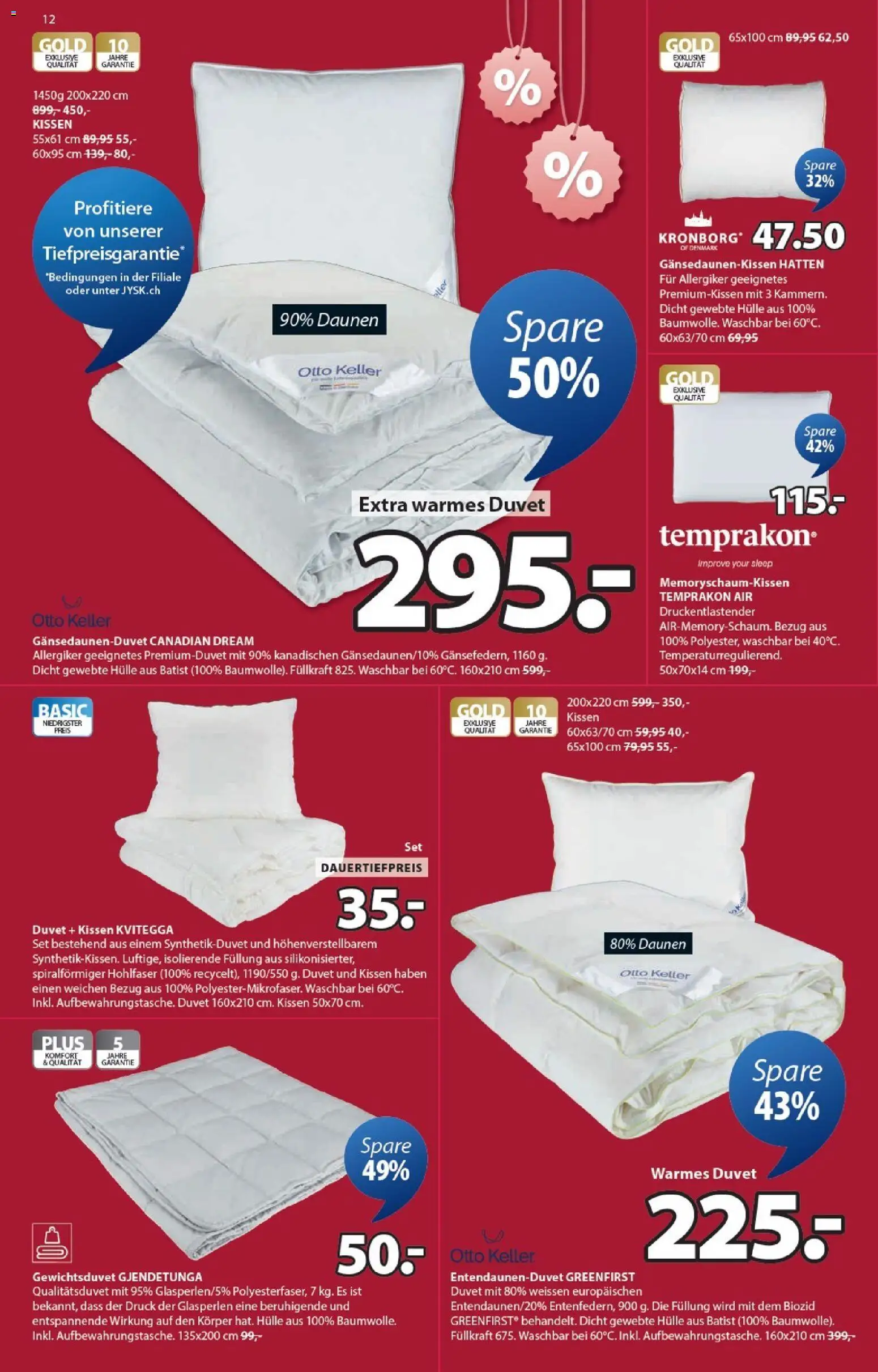 JYSK Aktionen – gültig ab 06.01.2026 | Seite: 12 | Produkte: Kissen, Hülle