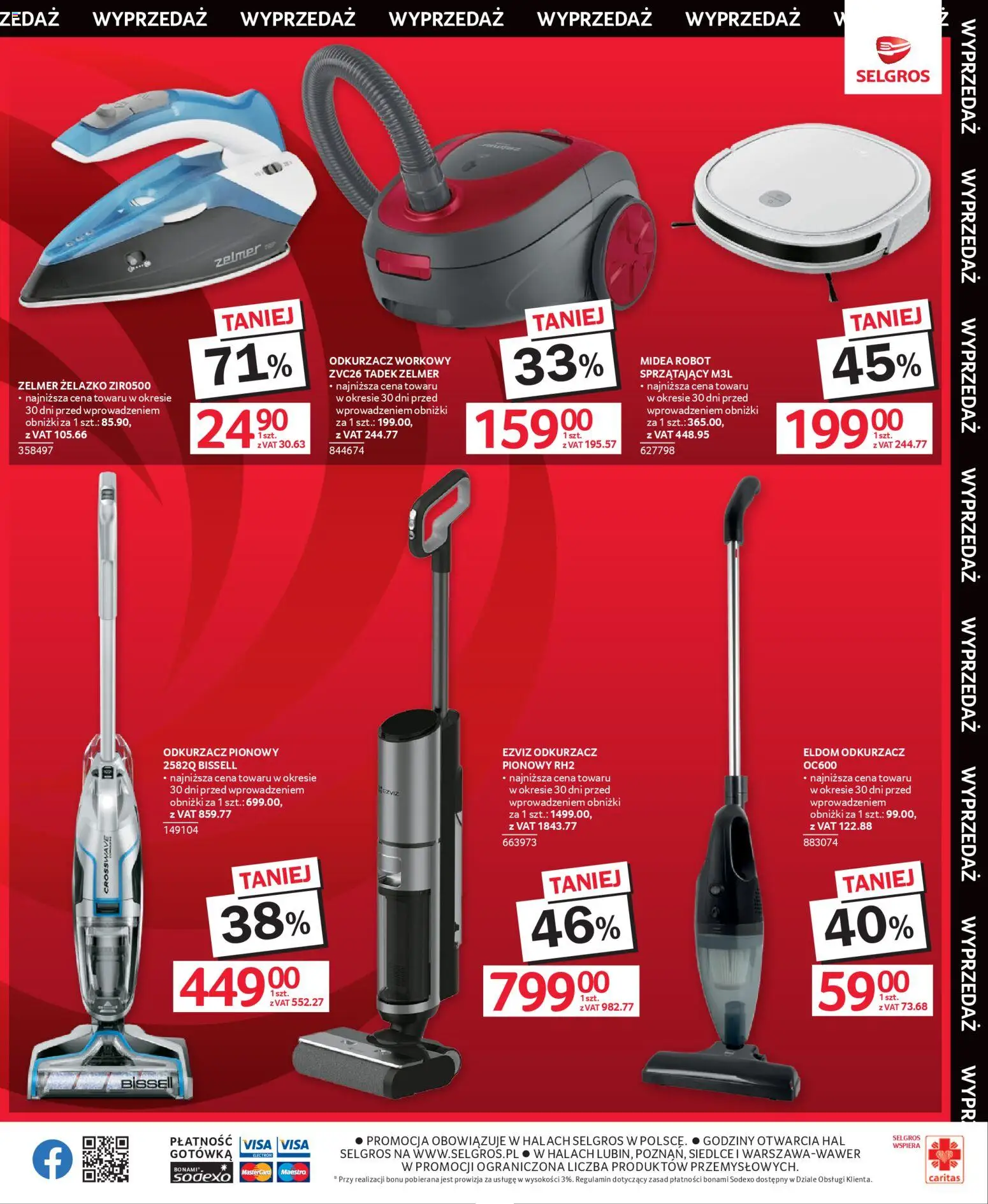 Selgros cash&carry Gazetka - Świąteczna Wyprzedaż od 08.01.2026 | Strona: 7 | Produkty: Odkurzacz, Robot, Odkurzacz pionowy