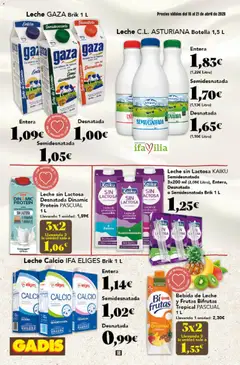 Vista previa Gadis folleto válido desde el 16.04.2026 | Página: 18 | Productos: Leche sin lactosa, Leche