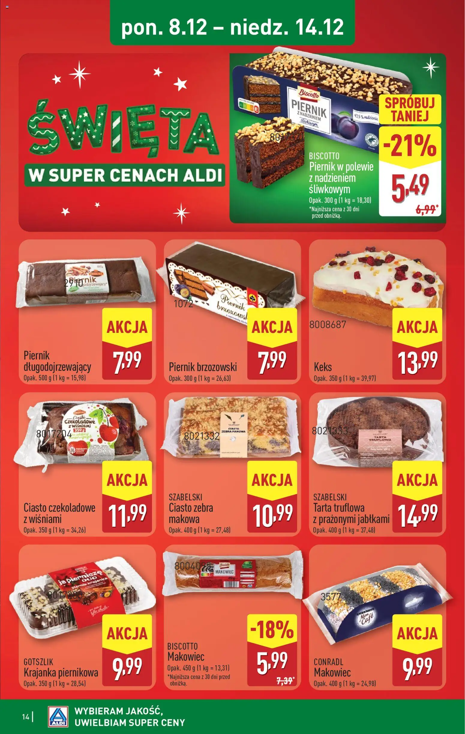 Aldi Gazetka od 08.12.2025 | Strona: 14