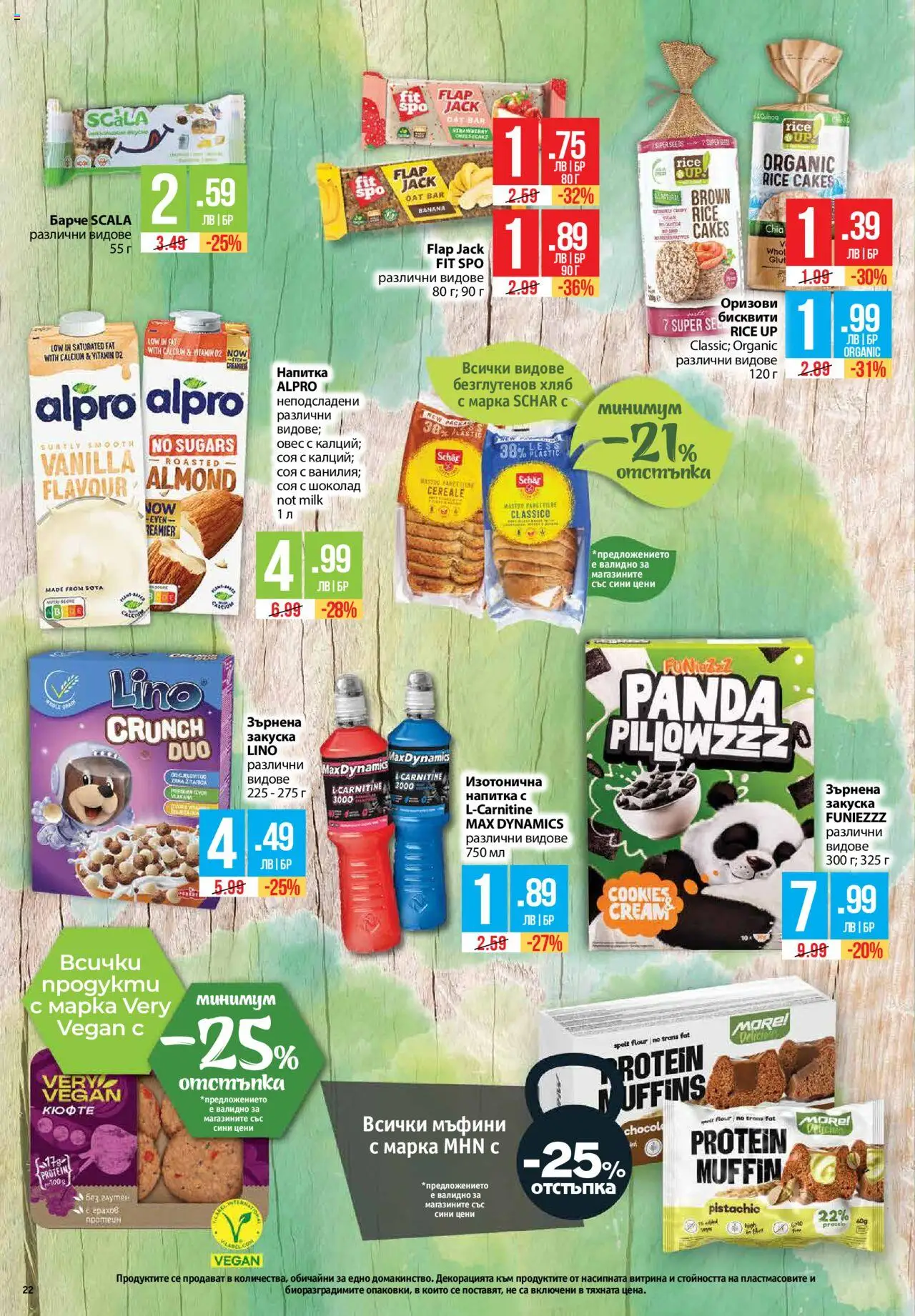  | Страница: 22 | Продукти: Хляб, Шоколад, Напитка, Бисквити
