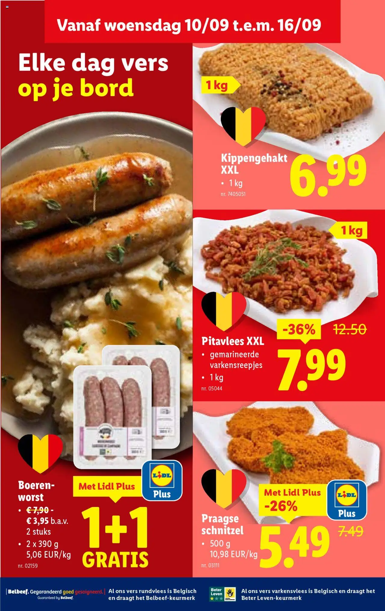  | Pagina: 12 | Producten: Varkensvlees, Schnitzel, Worst, Bord
