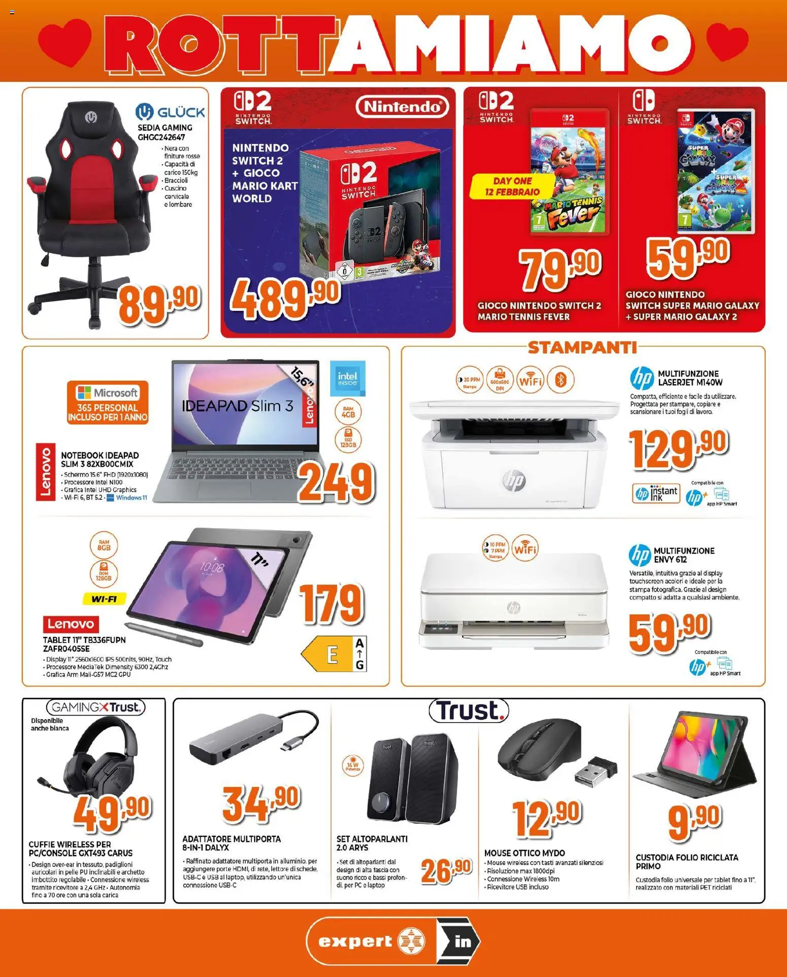 Volantino Ipercoop del 12.02.2026 | Pagina: 6 | Prodotti: Schermo, Notebook, Braccioli, PC