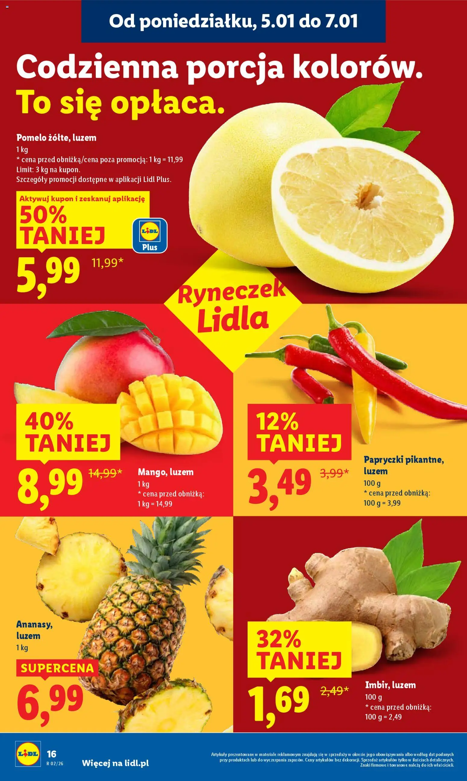 Lidl Gazetka od 05.01.2026 | Strona: 18 | Produkty: Pomelo