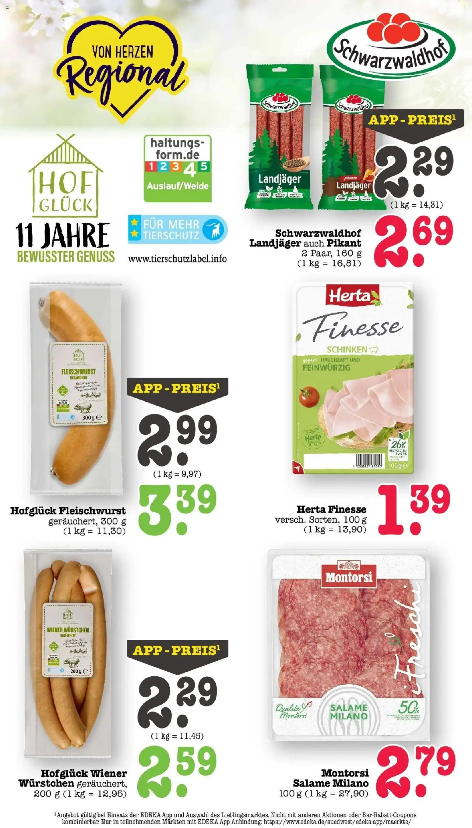 E center Prospekt Heidelberg	 – gültig ab 23.03.2026 | Seite: 23 | Produkte: Wiener wurstchen, Schinken, Herta finesse