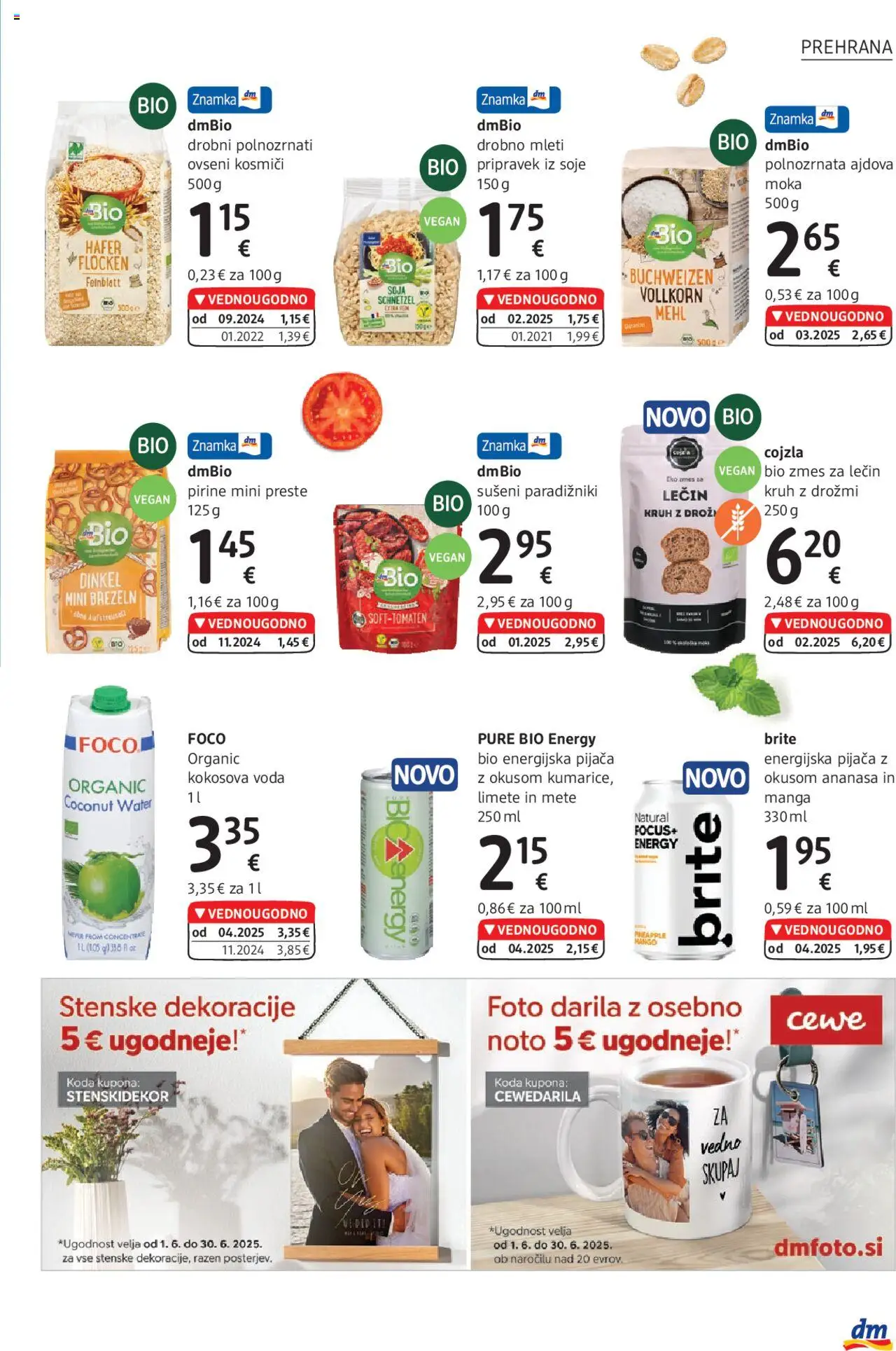 DM Drogerie Markt katalog │ velja od 02.06.2025 | Stran: 25 | Izdelki: Moka, Kruh, Kosmici, Voda