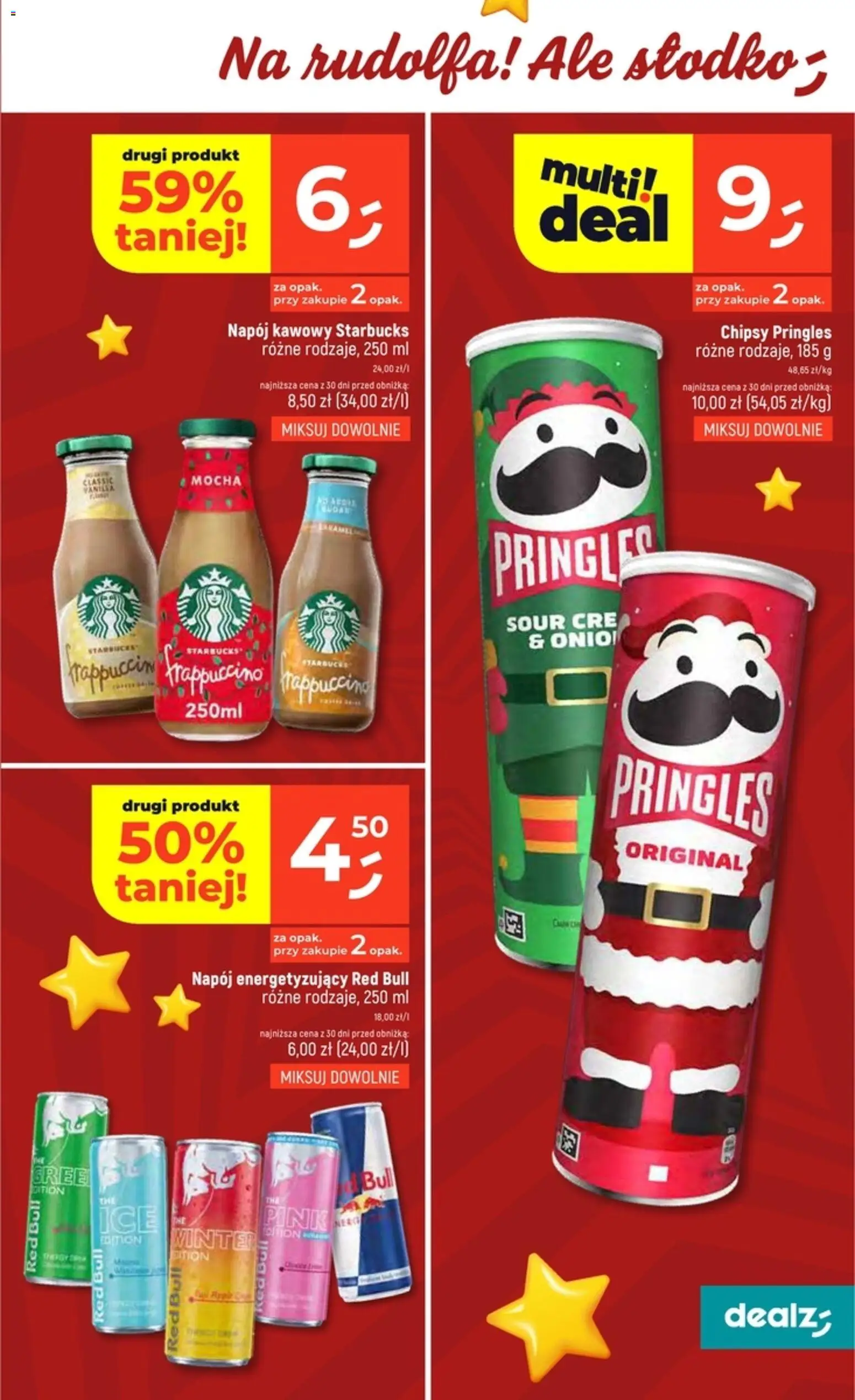 Dealz Gazetka od 20.11.2025 | Strona: 33 | Produkty: Chipsy, Red bull, Chipsy pringles, Pringles