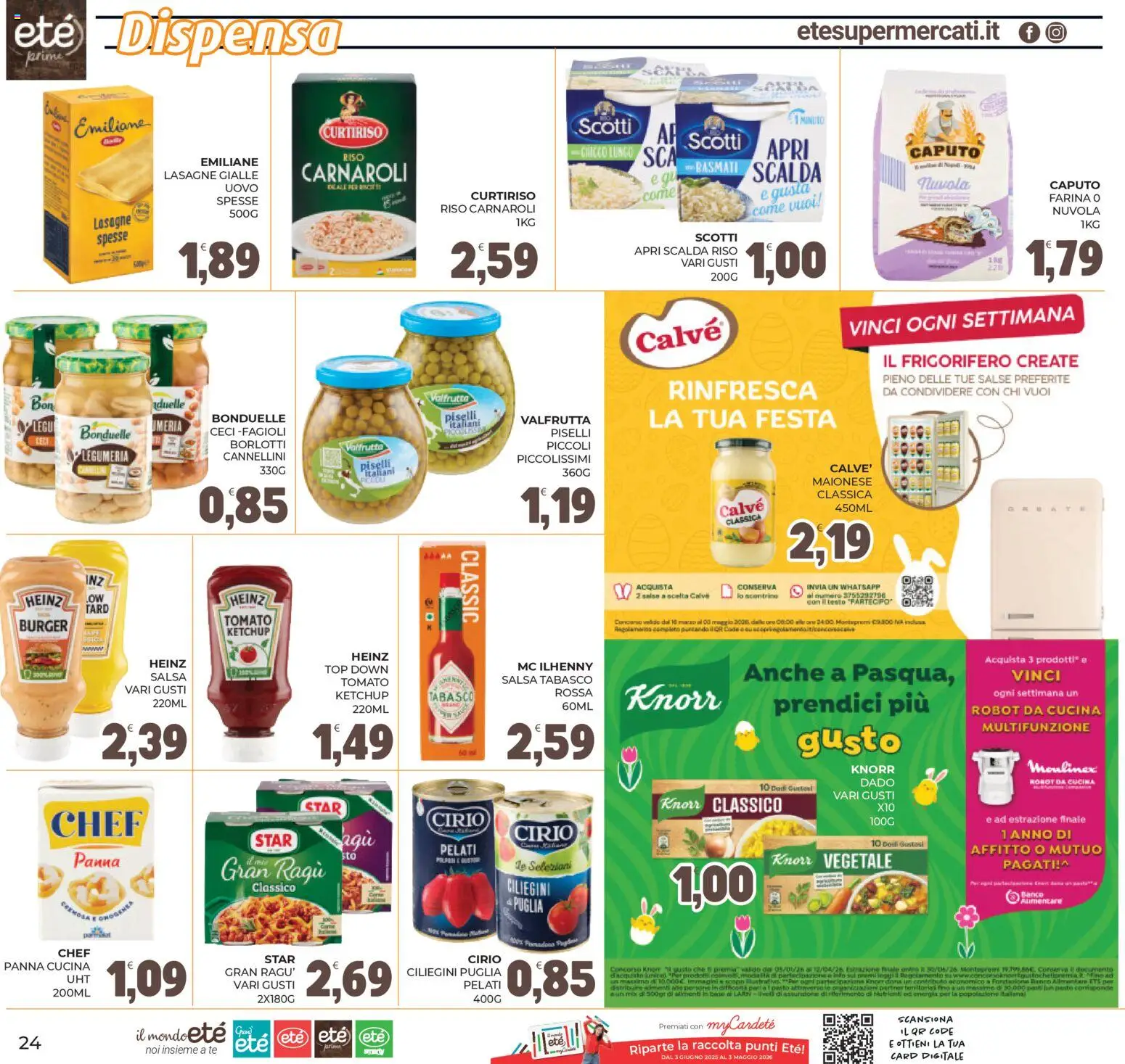 Volantino Eté del 24.03.2026 | Pagina: 24 | Prodotti: Panna, Top, Robot, Robot da cucina