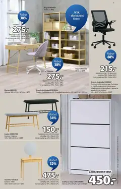 Pogląd oferty "JYSK Gazetka" - ważna od 22.10.2025 | Strona: 5 | Produkty: Buty, Siatka, Regał, Toaletka