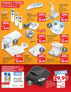 Kaufland leták platný od 22.01.2026 | Strana: 64 | Produkty: Monitor, Masážny prístroj, Vankúš, Bezdotykový teplomer